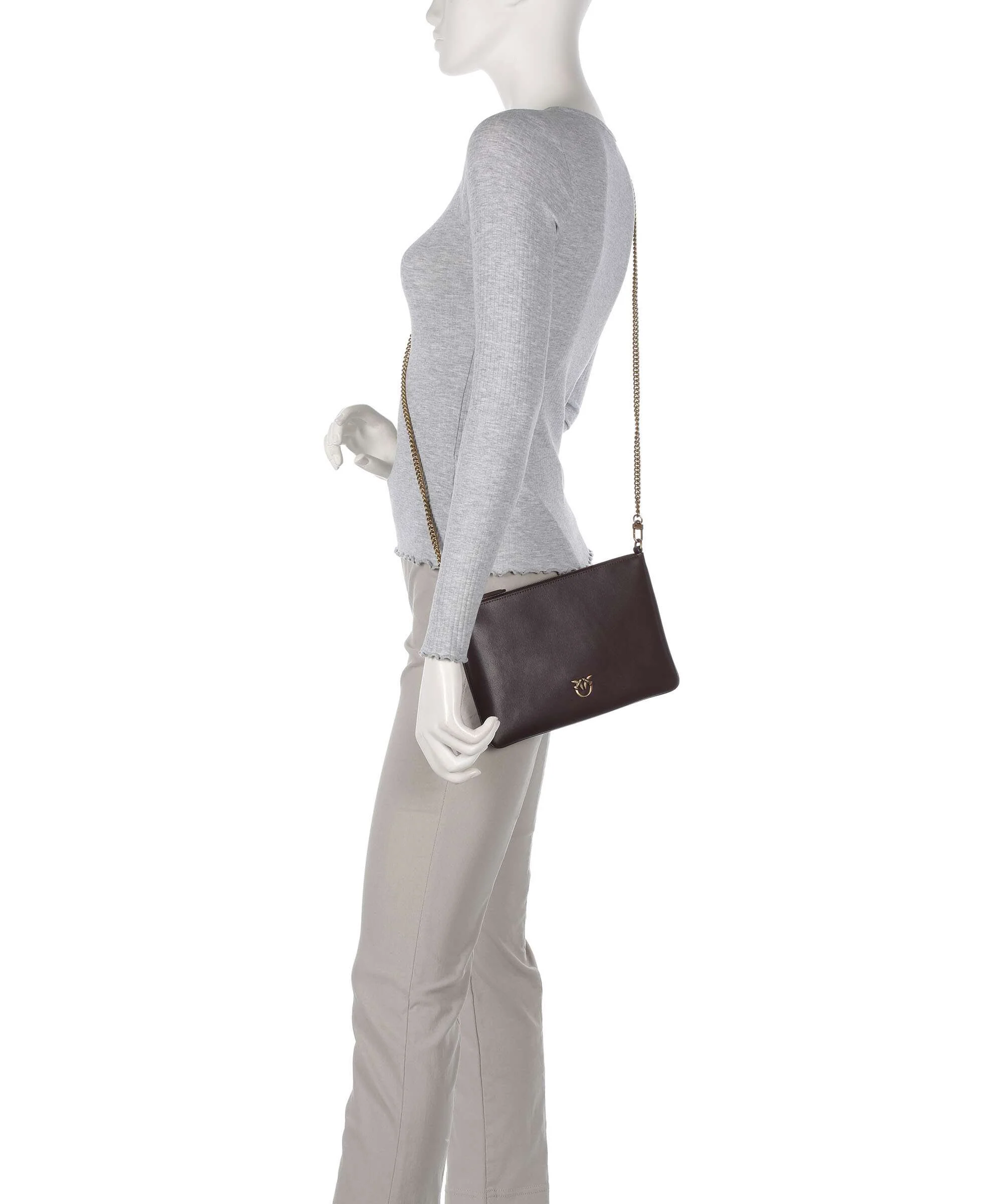 Pinko Flat Classic Crossbody bag uva di catawba/antique gold - Image 3