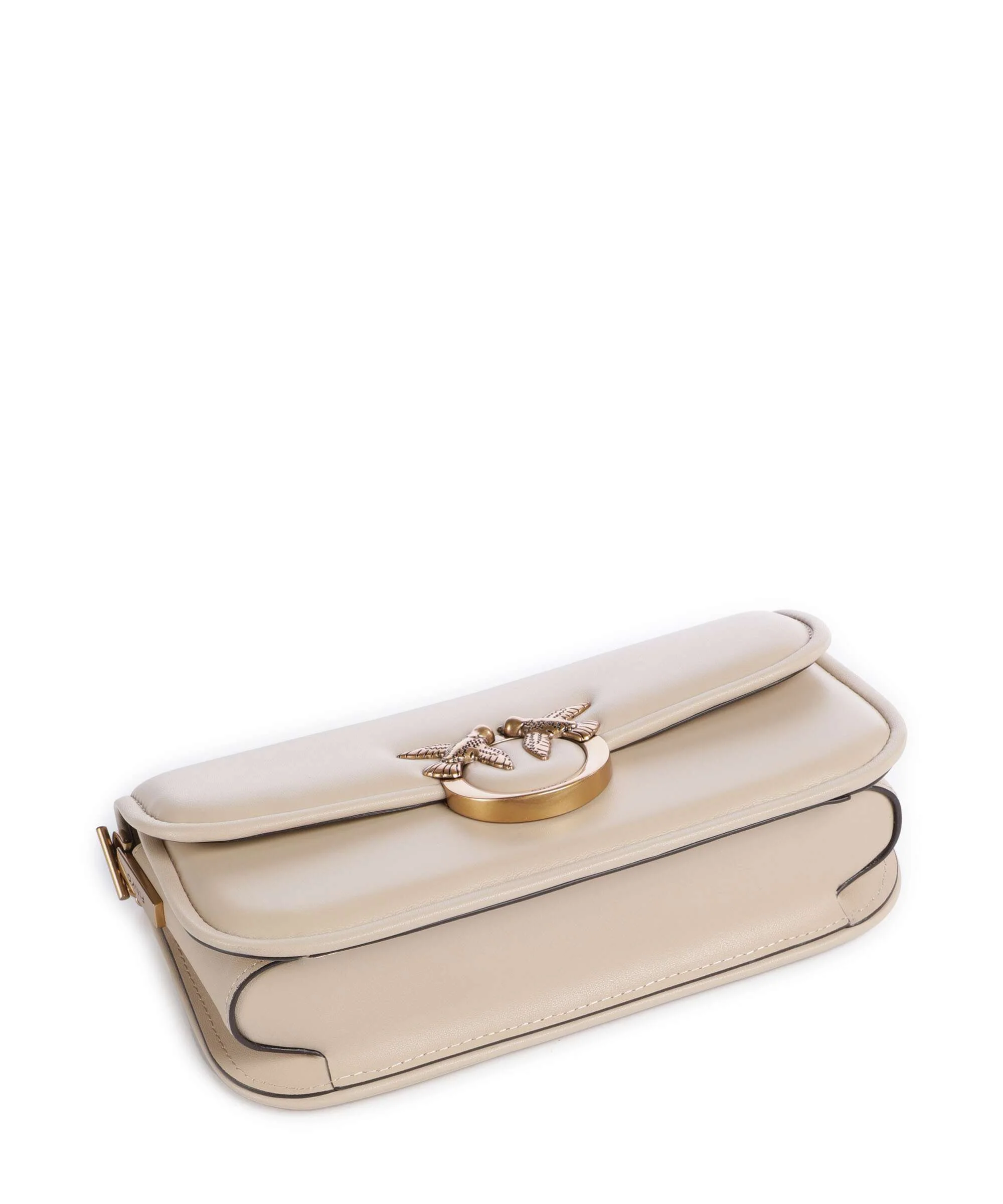 Pinko Love Box Horizontal Shoulder bag beige/grigio fumo/antique gold - Image 4