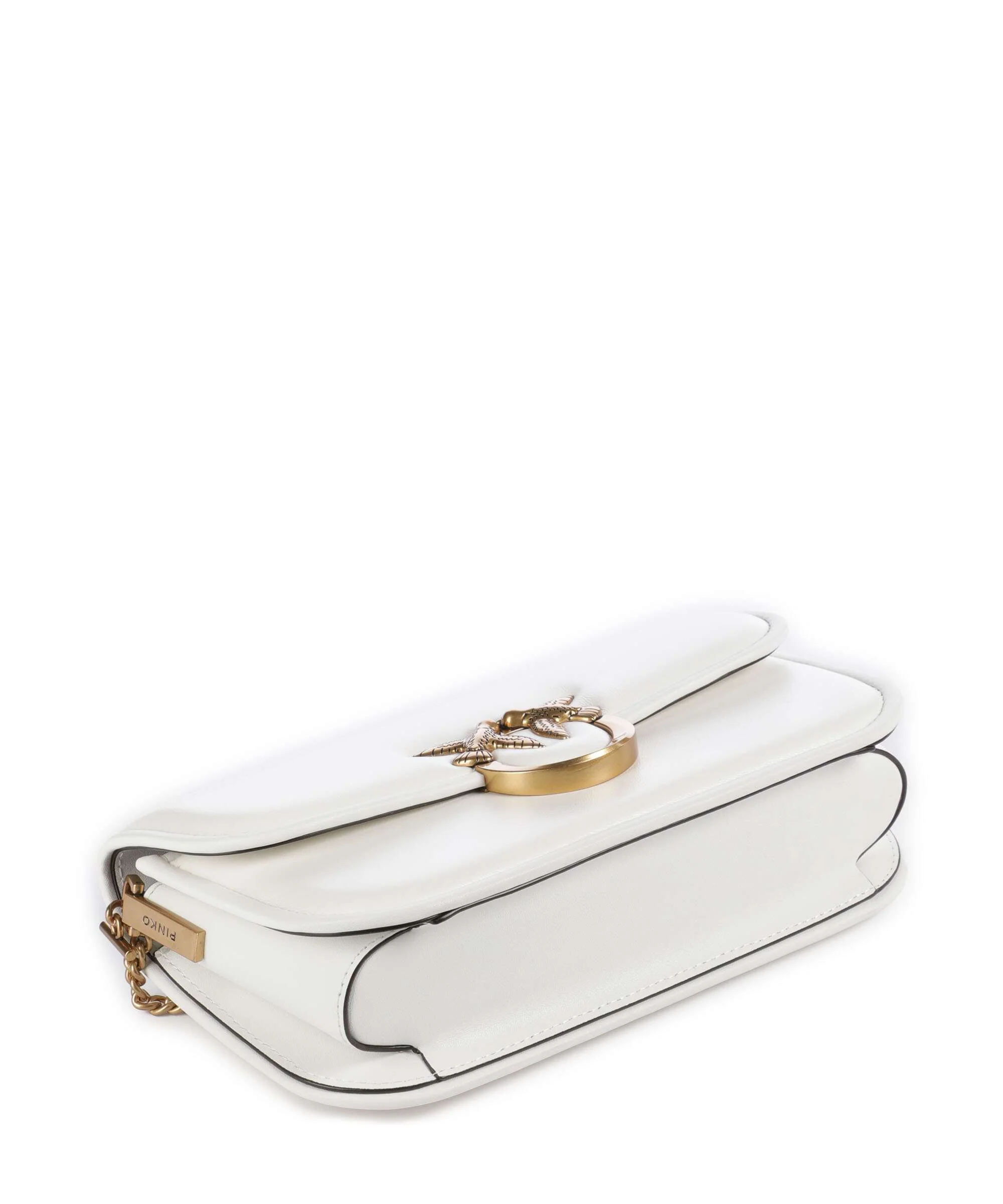 Pinko Love Box Horizontal Shoulder bag bianco nembo/antique gold - Image 4
