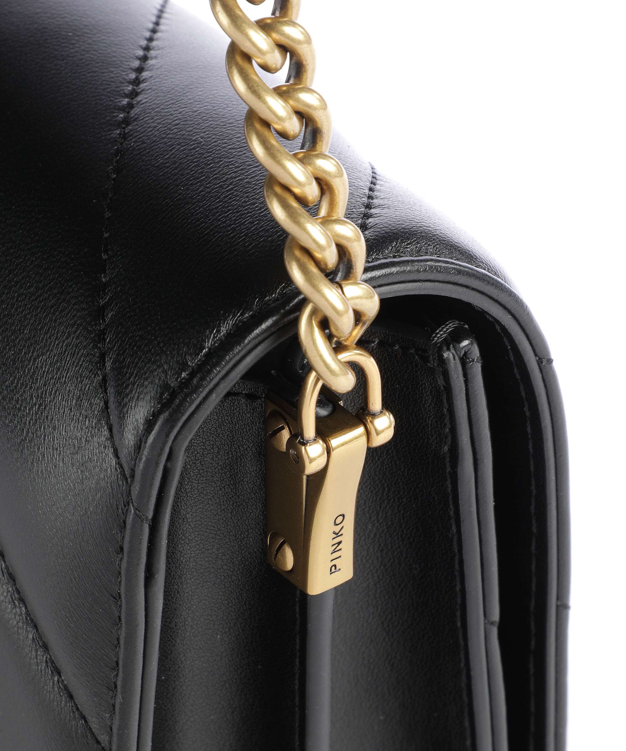Pinko Love Click Classic Crossbody bag nero/antique gold - Image 4