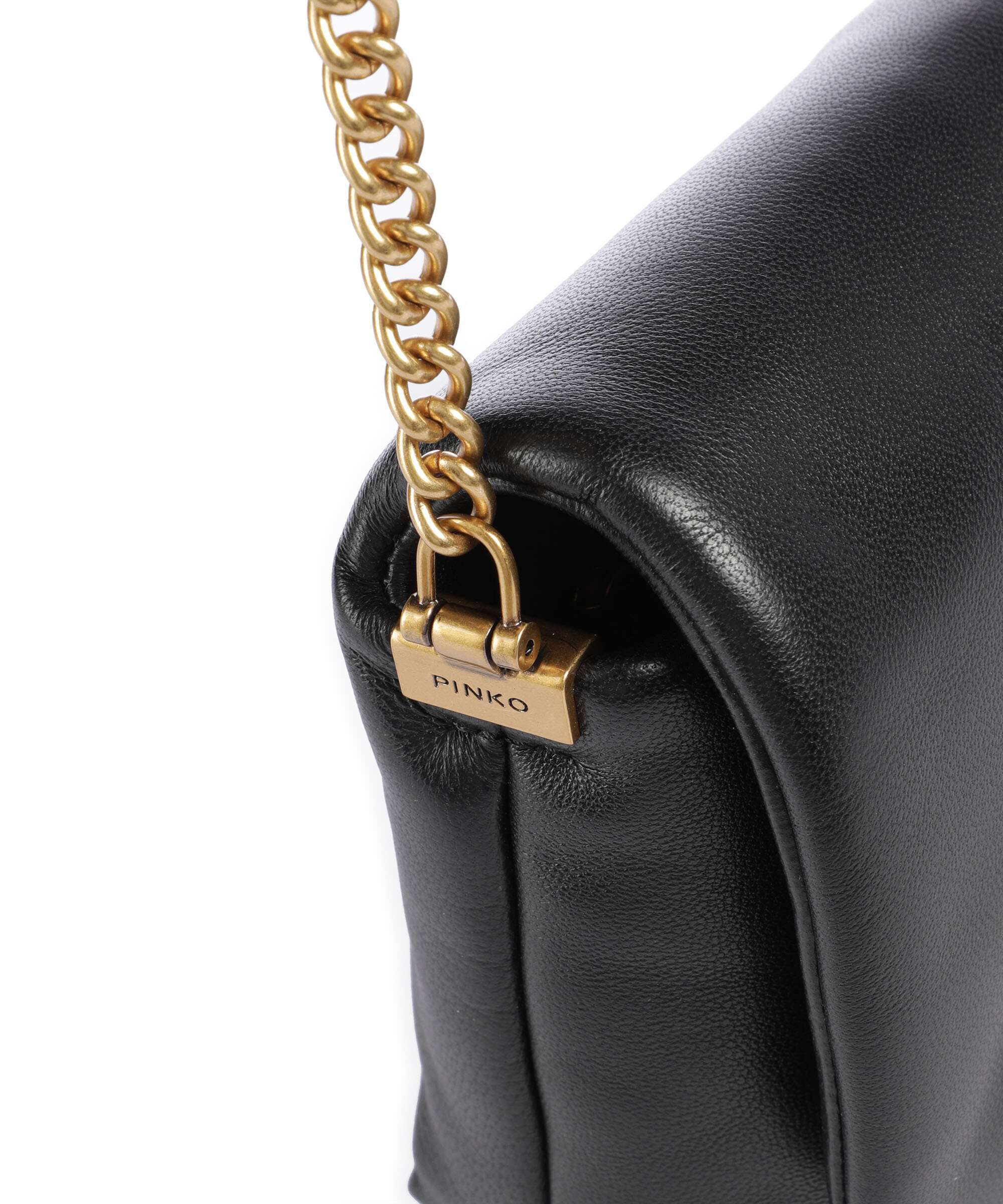 Pinko Love Click Puff Baby Crossbody bag nero/antique gold - Image 4