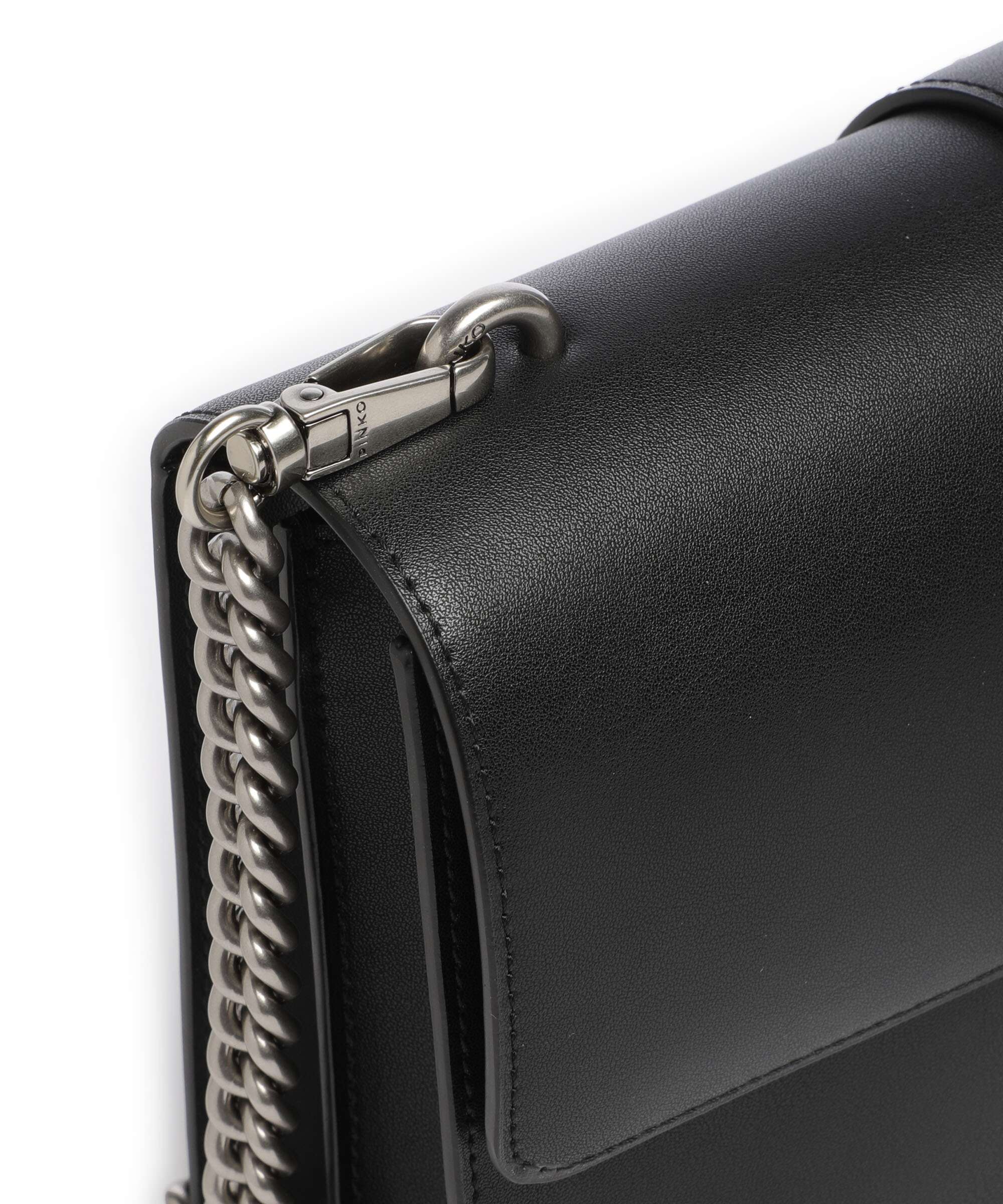 Pinko Love One Classic Crossbody bag nero/old silver - Image 4