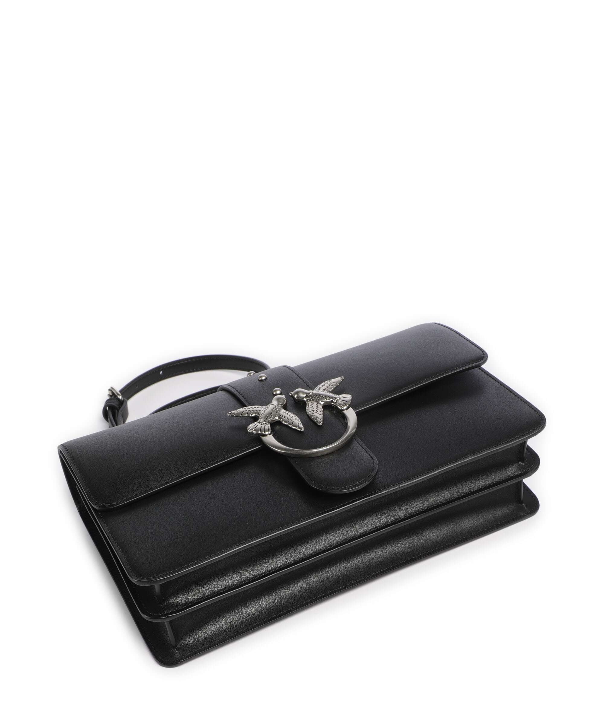 Pinko Love One Classic Crossbody bag nero/old silver - Image 5