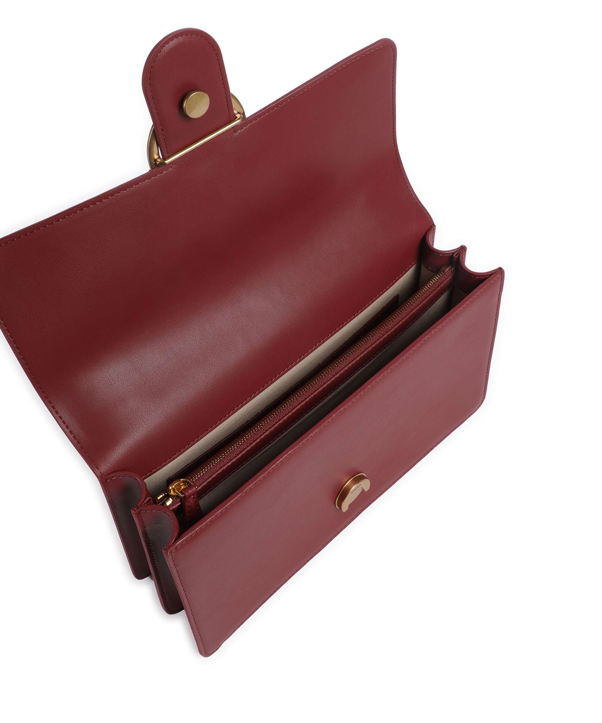 Pinko Love One Classic Shoulder bag bordeaux merlot/antique gold - Image 7