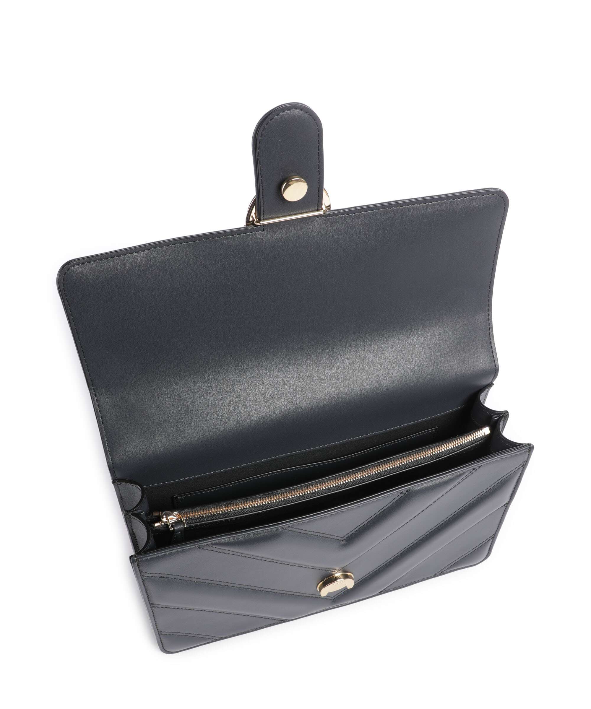 Pinko Love One Classic Shoulder bag grigio asfalto/oro mordore - Image 6