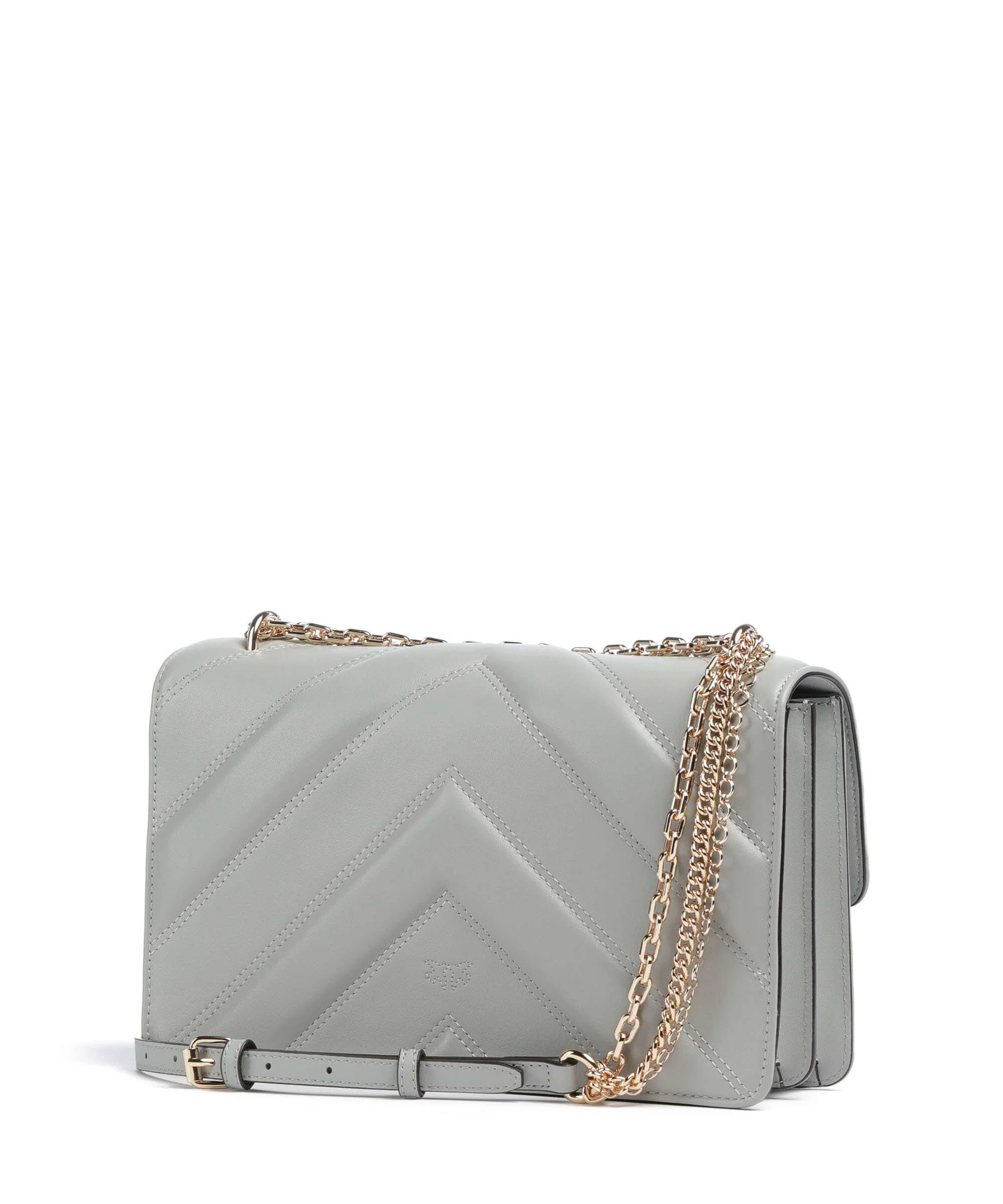 Pinko Love One Classic Shoulder bag grigio perla/gold mordore - Image 2