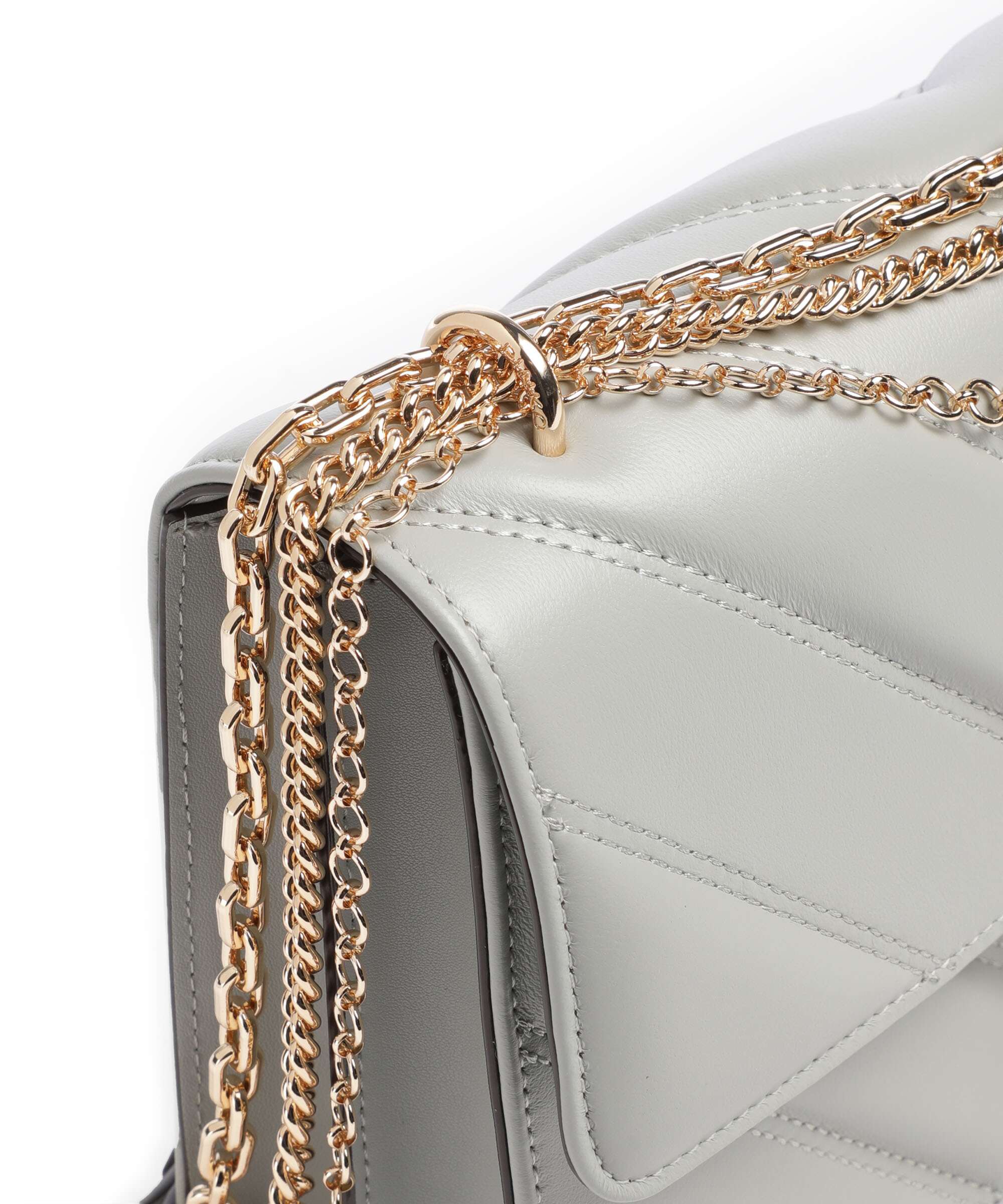 Pinko Love One Classic Shoulder bag grigio perla/gold mordore - Image 5