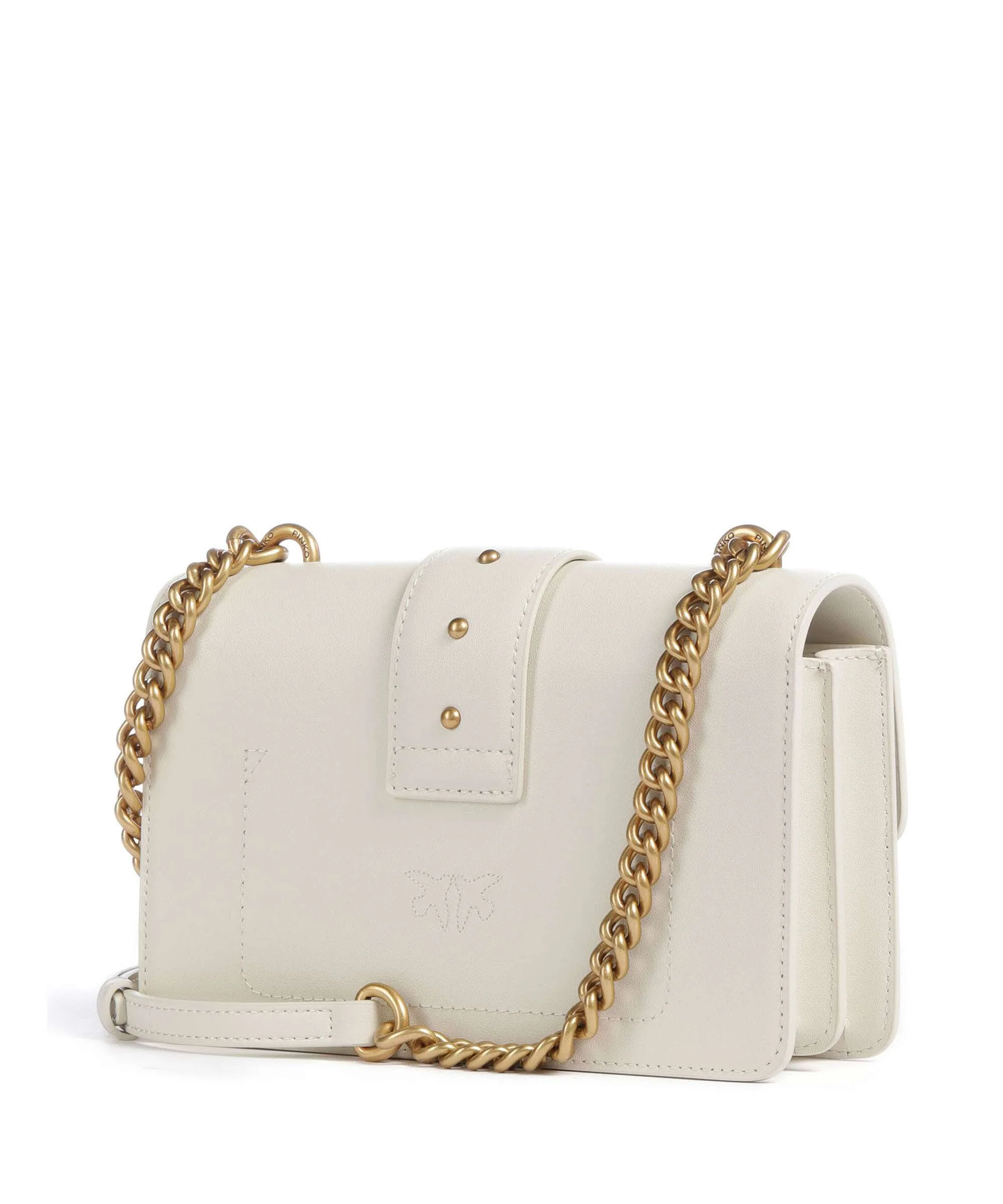 Pinko Love One Mini Crossbody bag bianco seta/antique gold - Image 2