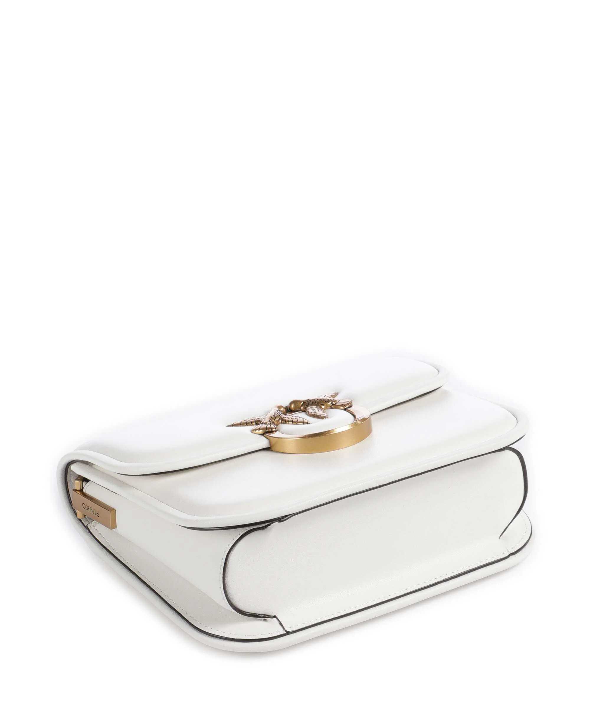 Pinko Love One Mini Crossbody bag bianco nembo/antique gold - Image 5