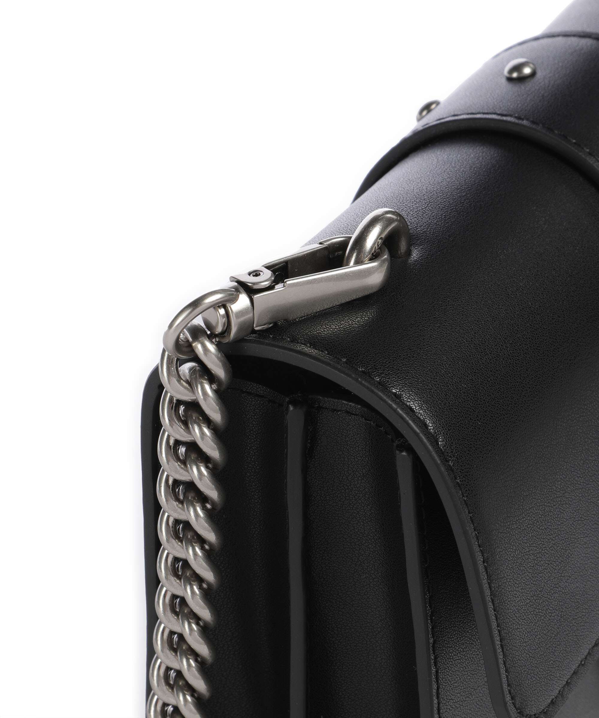 Pinko Love One Mini Crossbody bag nero/old silver - Image 4