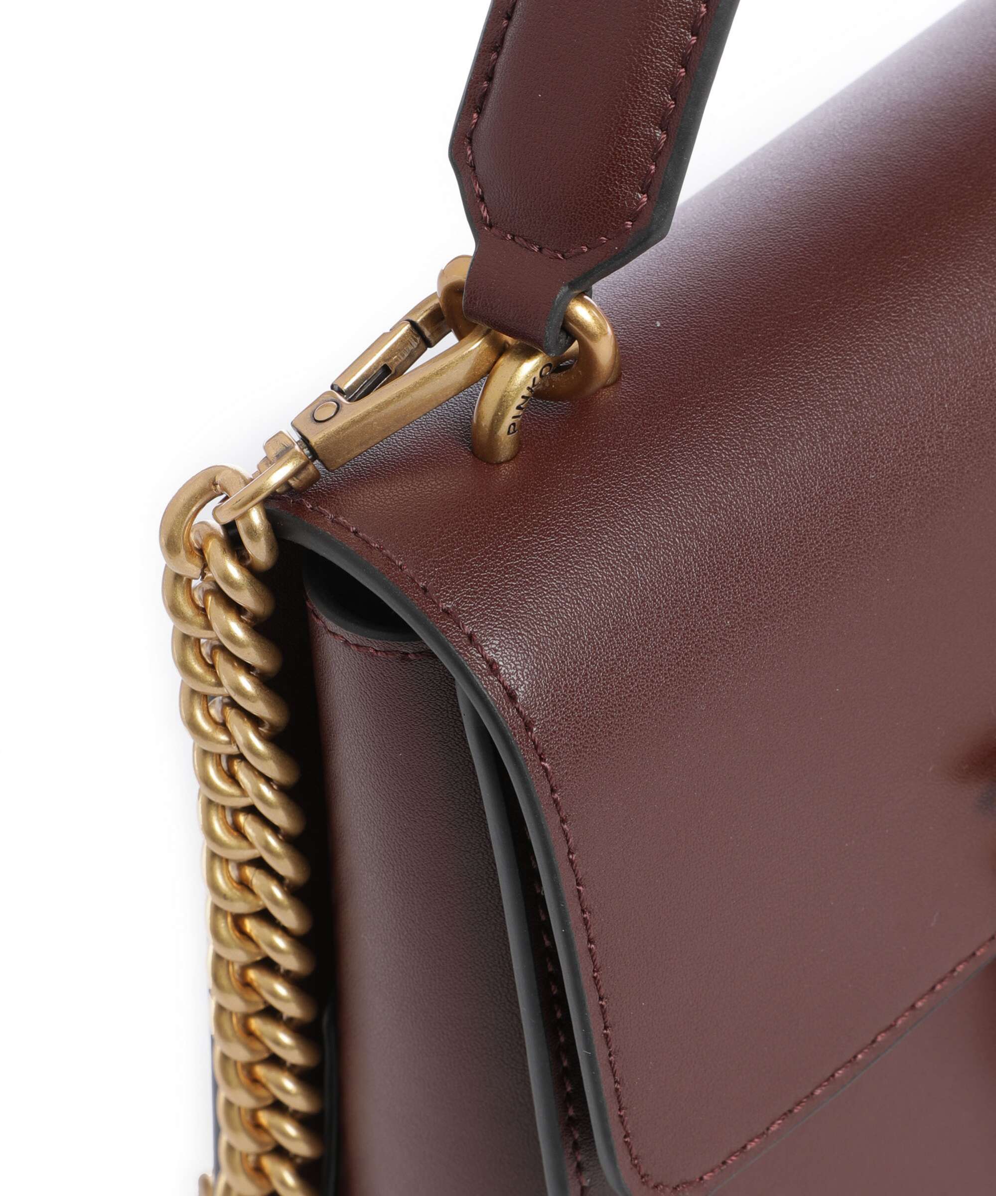 Pinko Love One Mini Handbag burgundy wine/antique gold - Image 4