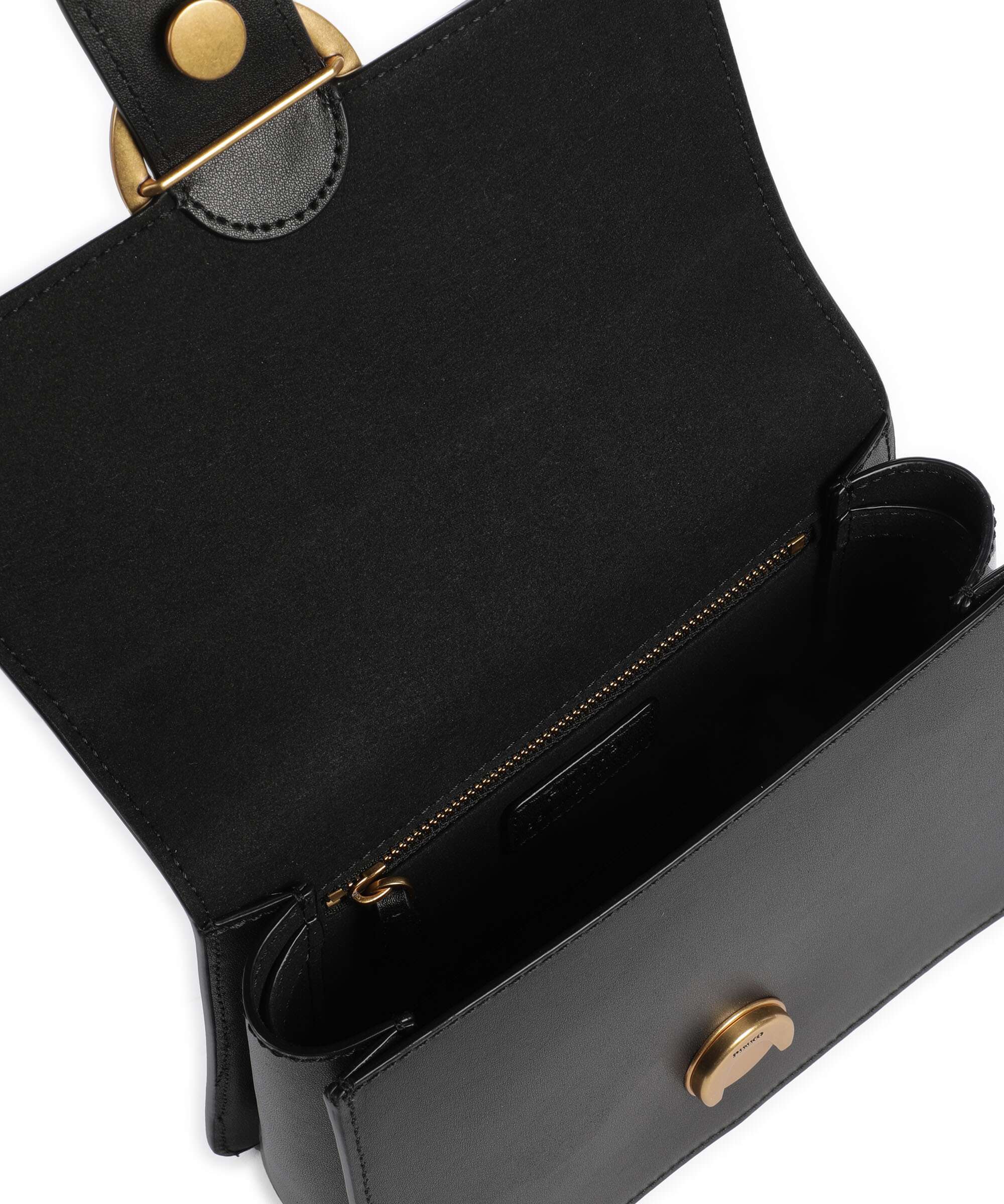 Pinko Love One Mini Handbag nero/antique gold - Image 7