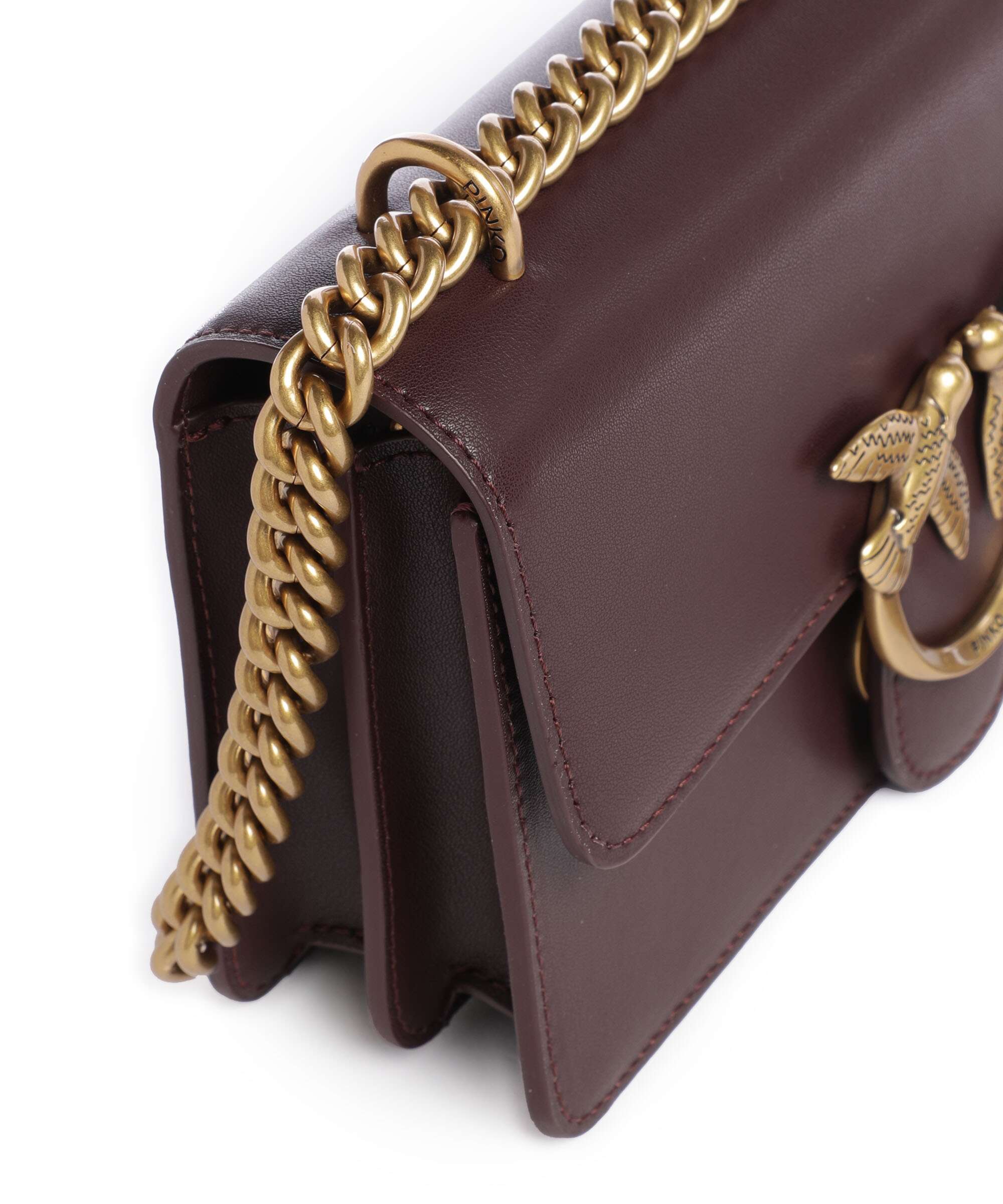 Pinko Love One Mini Shoulder bag uva di catawba/antique gold - Image 5
