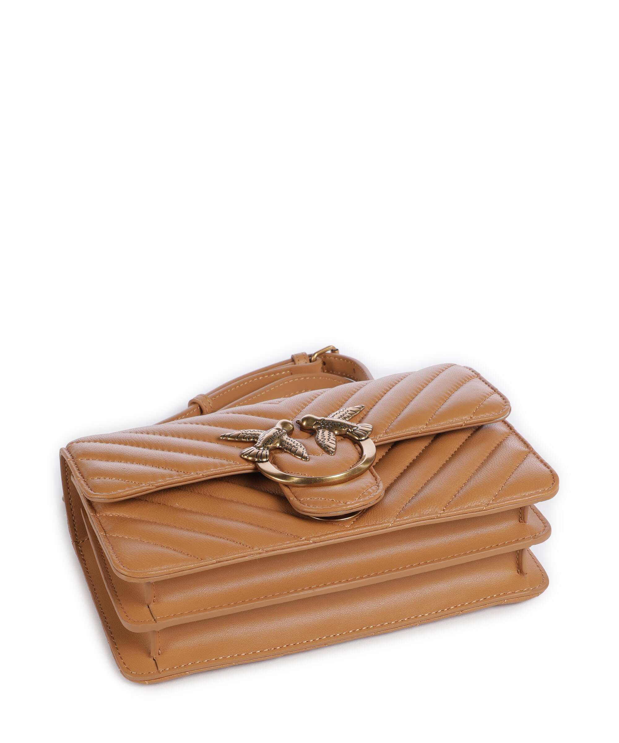 Pinko Love One Mini Shoulder bag torrone/antique gold - Image 6