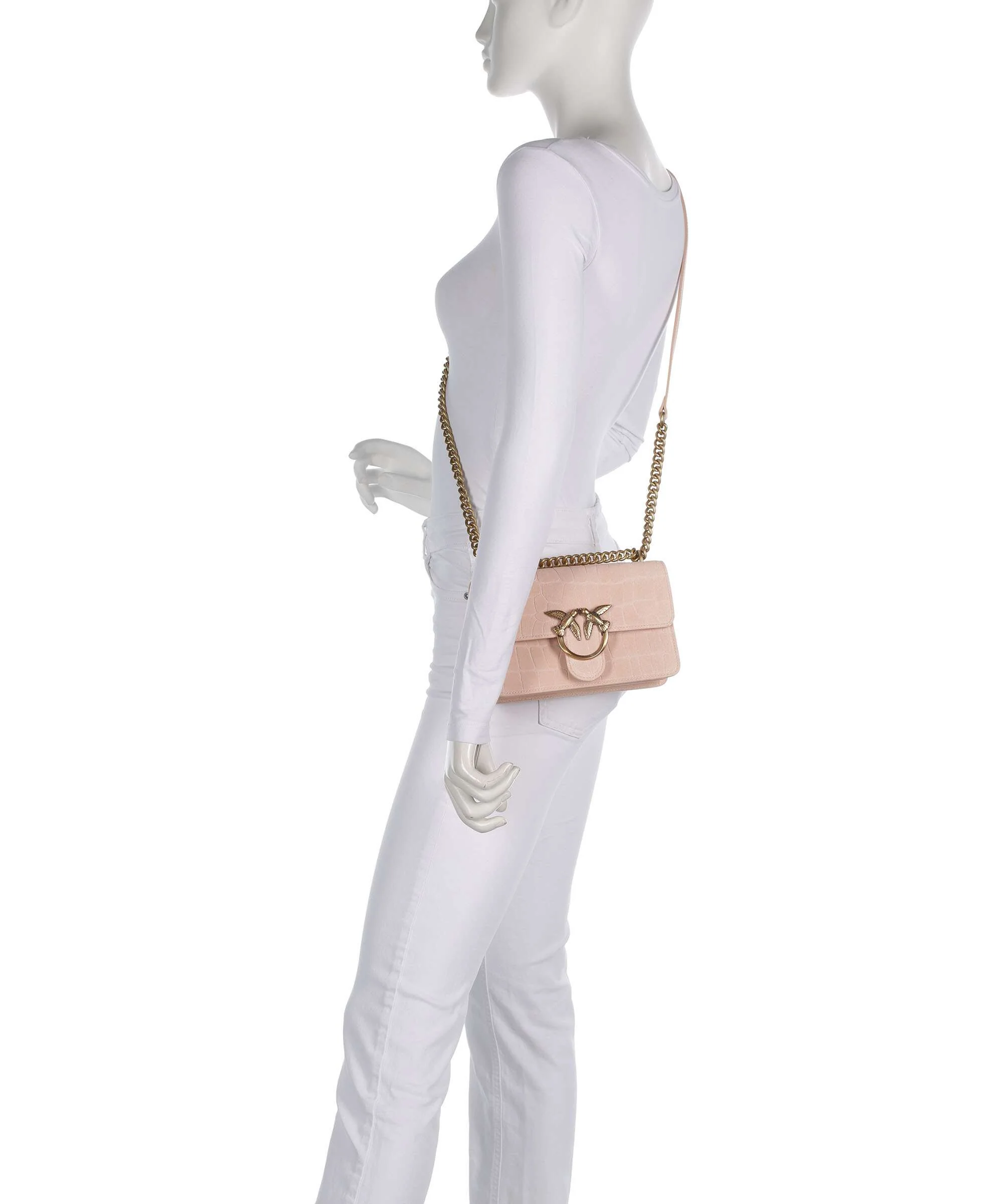 Pinko Love One Mini Shoulder bag light pink/antique gold - Image 3