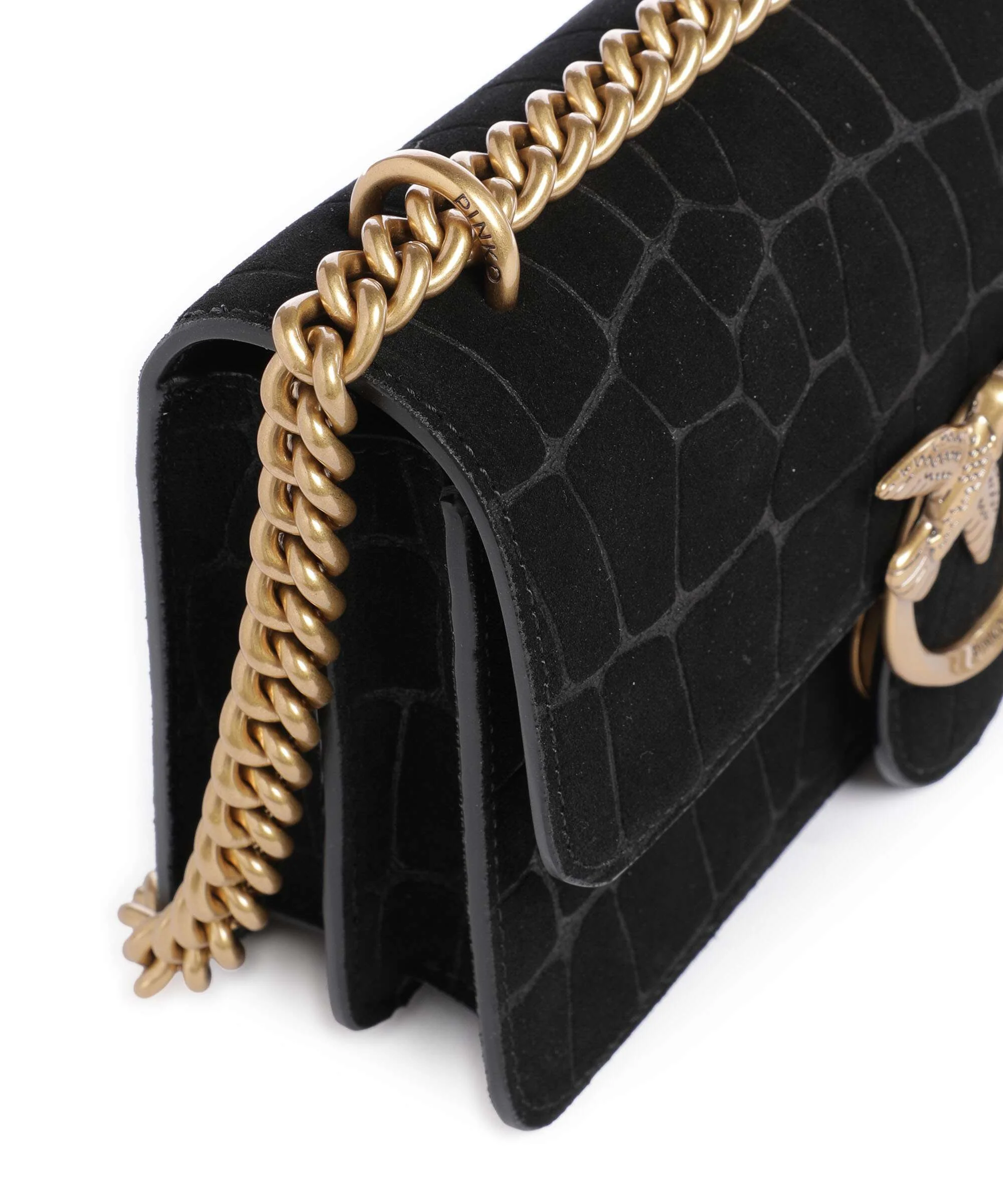 Pinko Love One Mini Shoulder bag nero/antique gold - Image 5