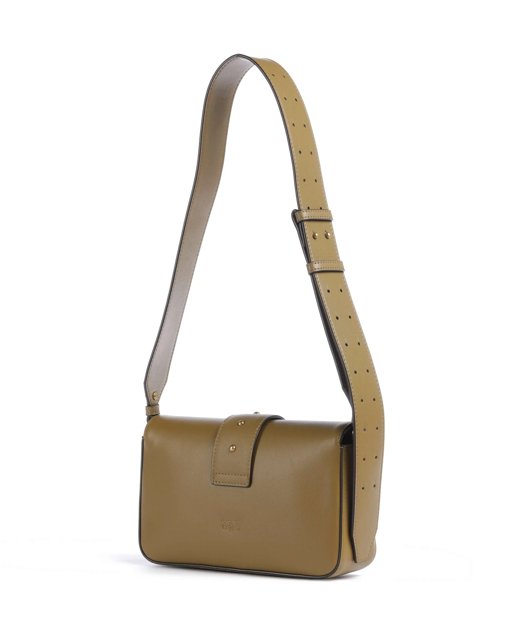 Pinko Love One Mini Slouchy Shoulder bag verde canguro/antique gold - Image 2
