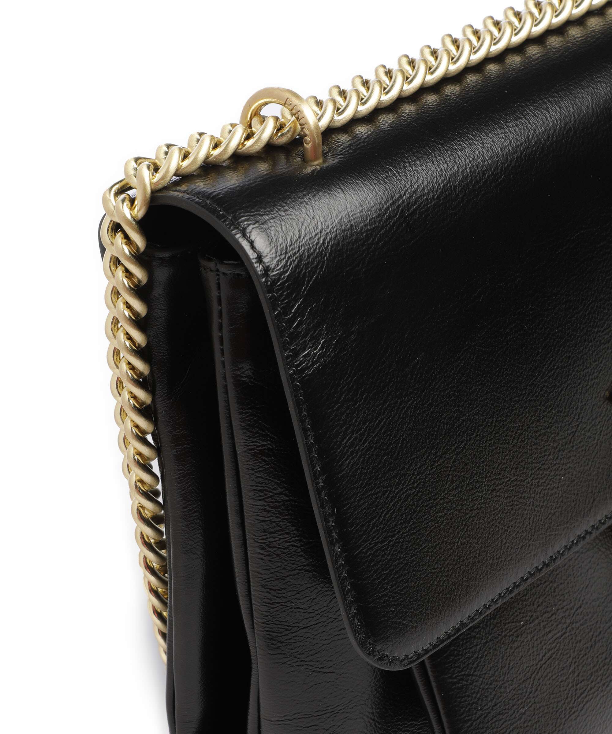 Pinko Love One Soft Big Shoulder bag nero limousine/matt gold - Image 5