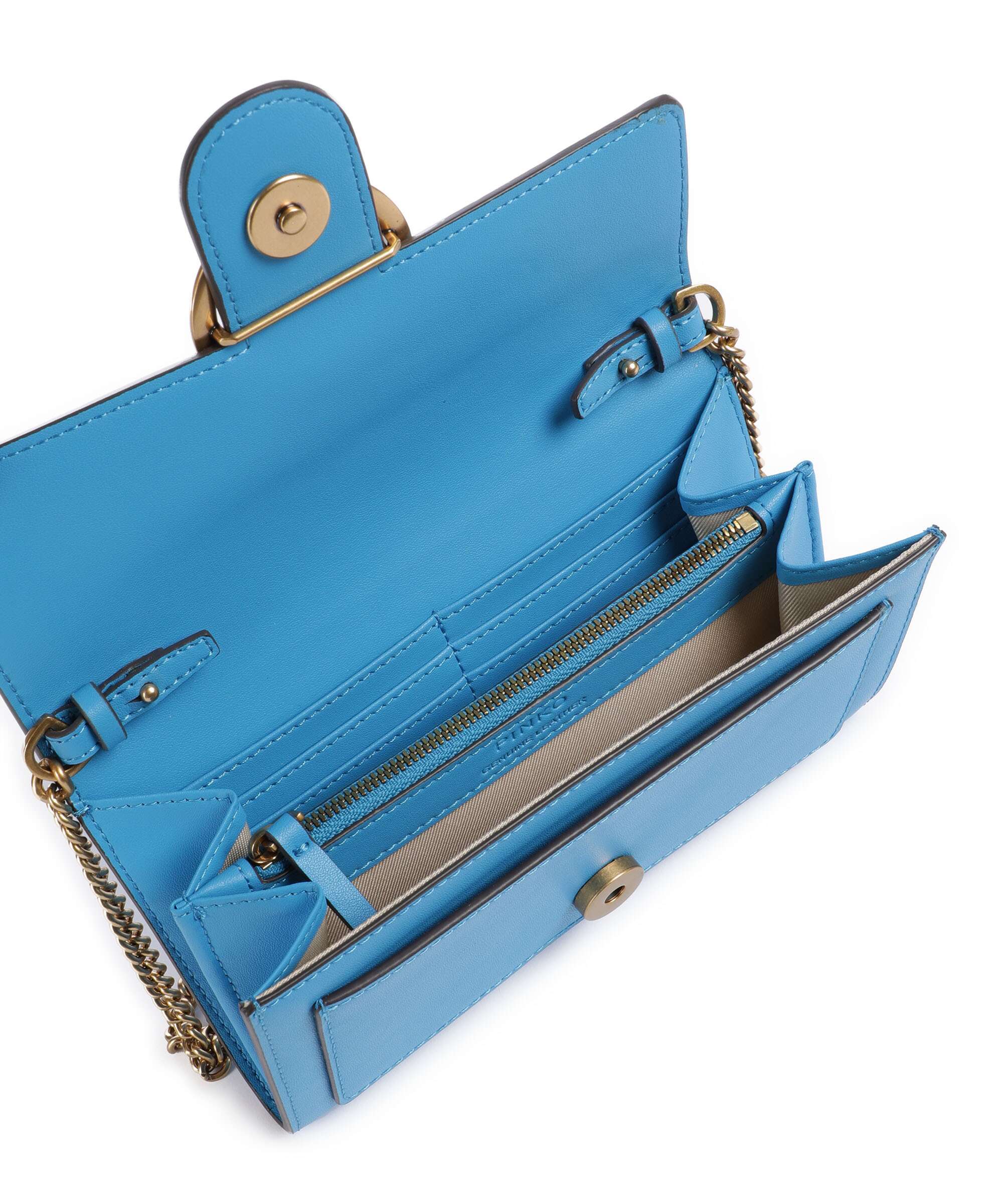 Pinko Love One Wallet azzurro dresda/antique gold - Image 6