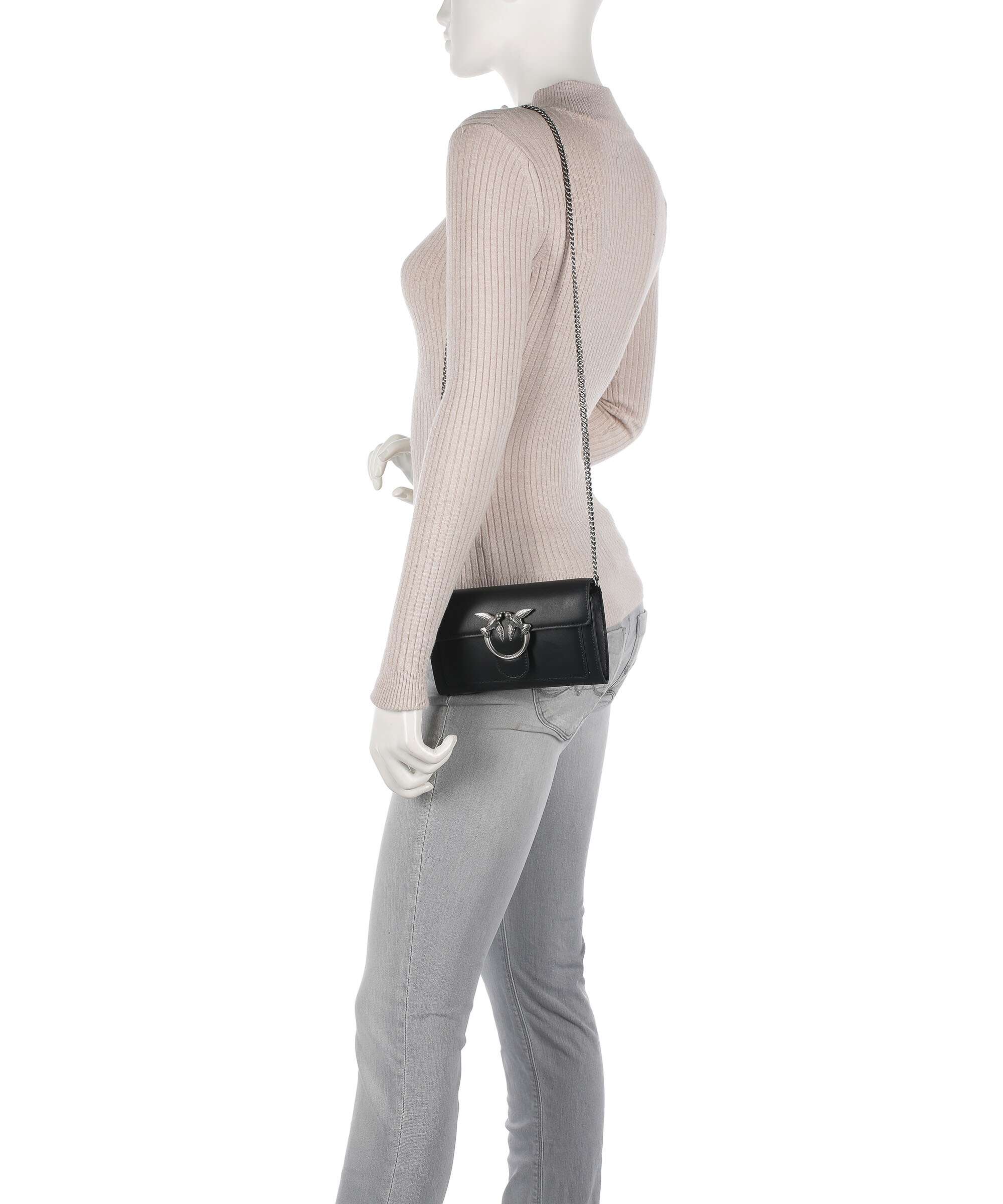 Pinko Love One Wallet nero/old silver - Image 3
