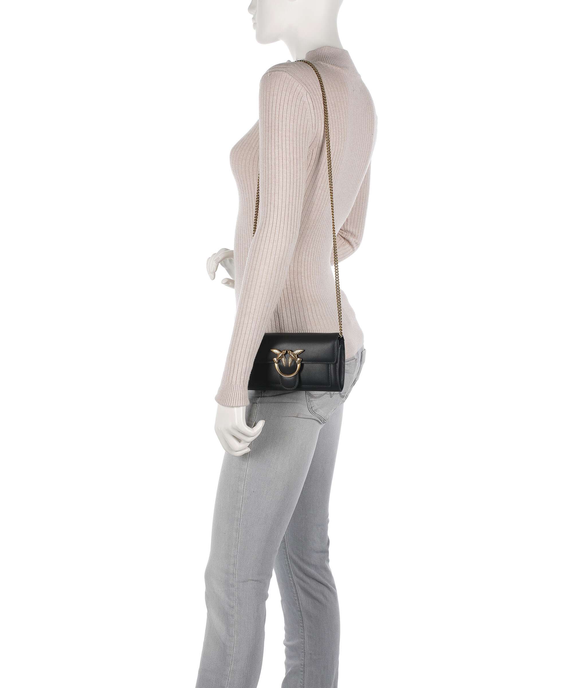 Pinko Love One Wallet nero/antique gold - Image 3