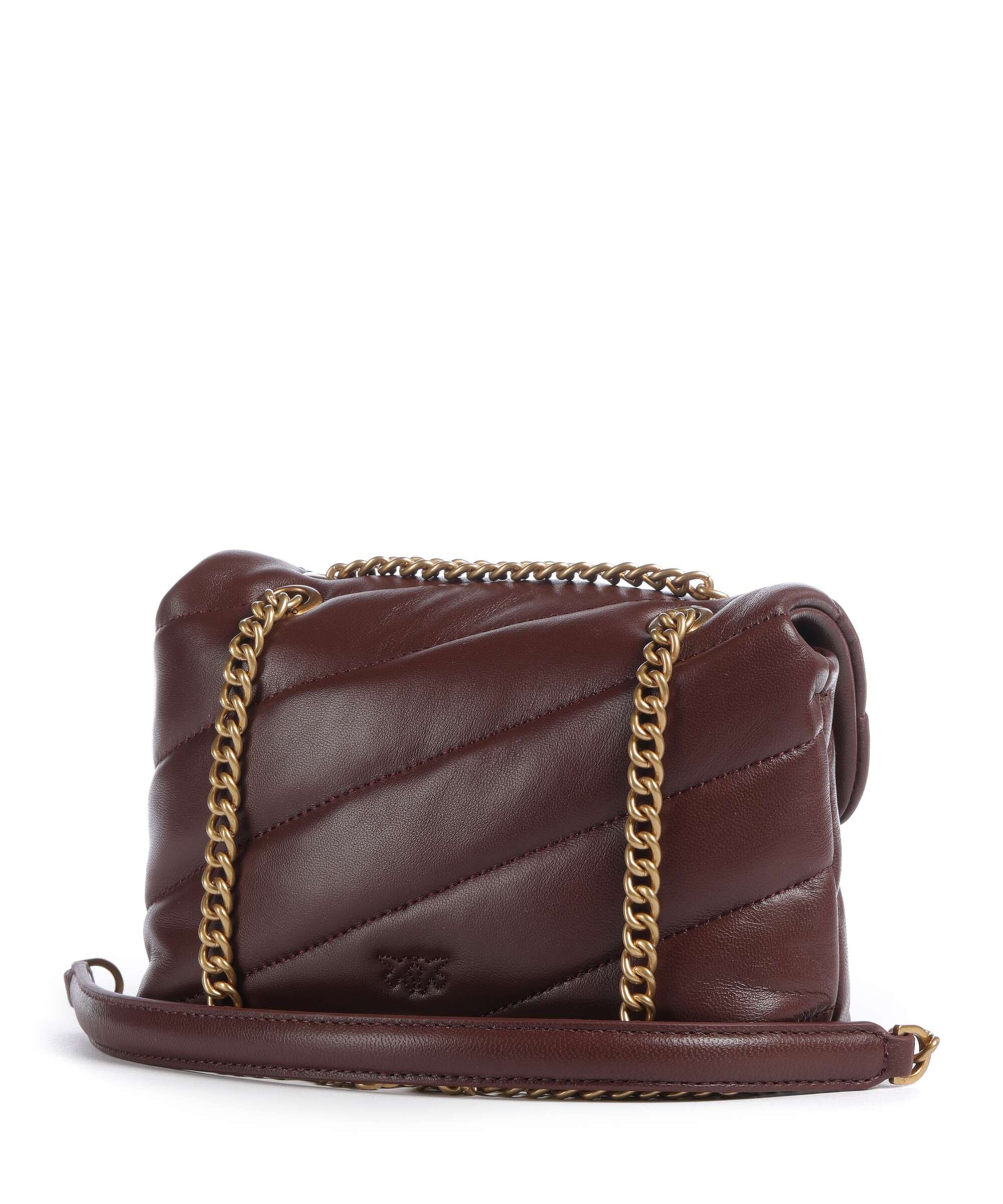 Pinko Love Puff Baby Shoulder bag burgundy wine/antique gold - Image 2