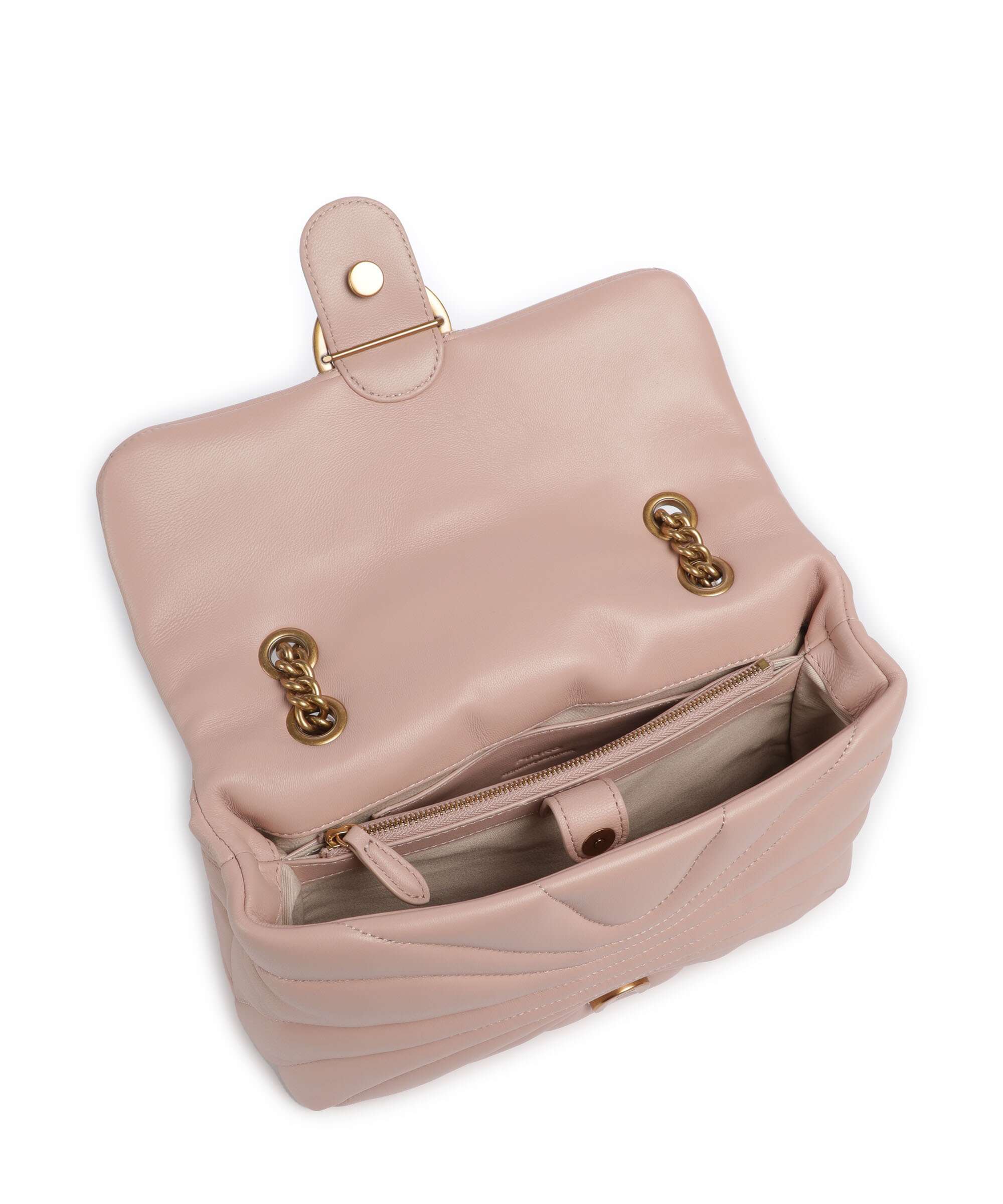 Pinko Love Puff Classic Shoulder bag cipria/antique gold - Image 7