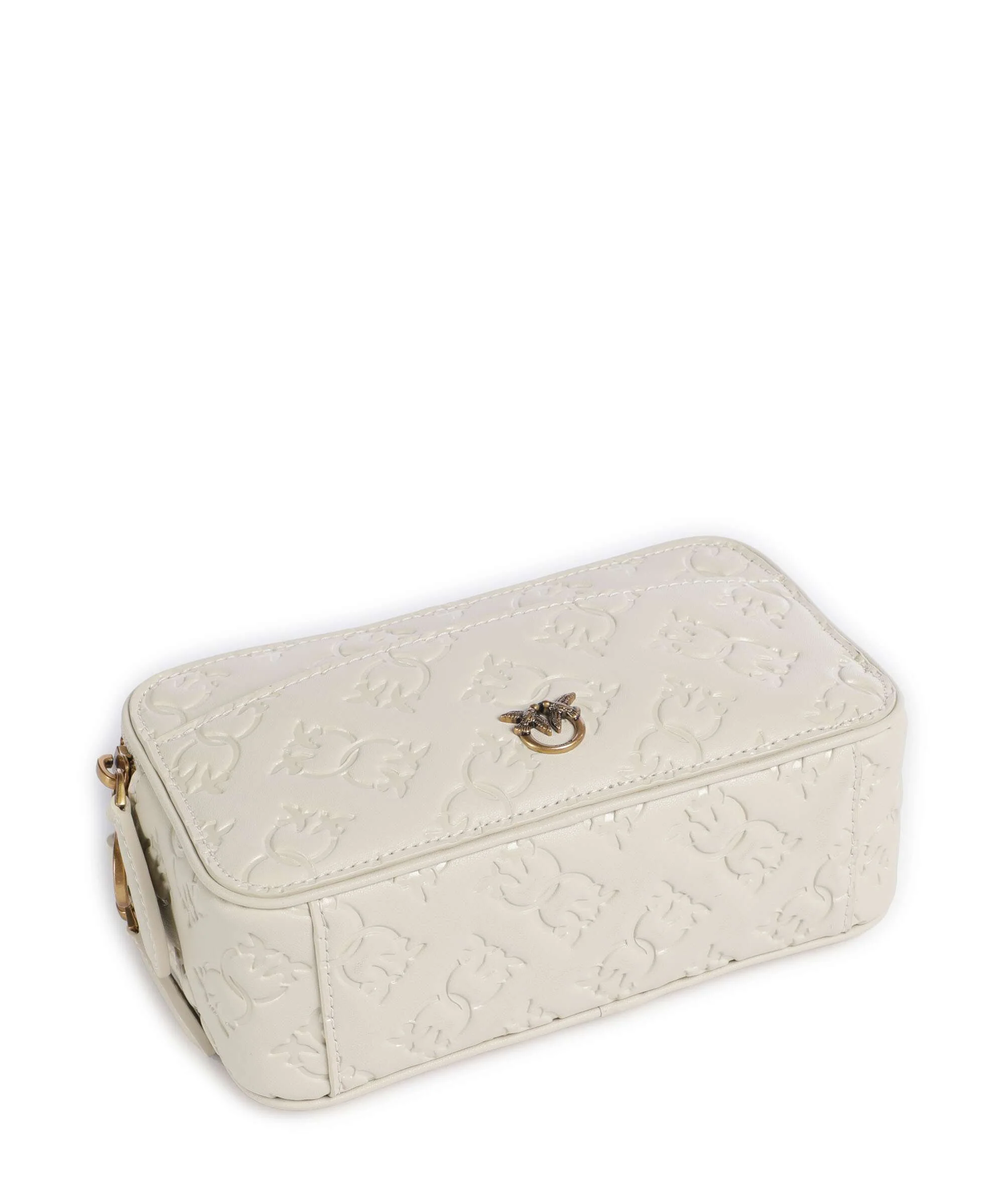 Pinko Mini Crossbody bag bianco seta/antique gold - Image 5