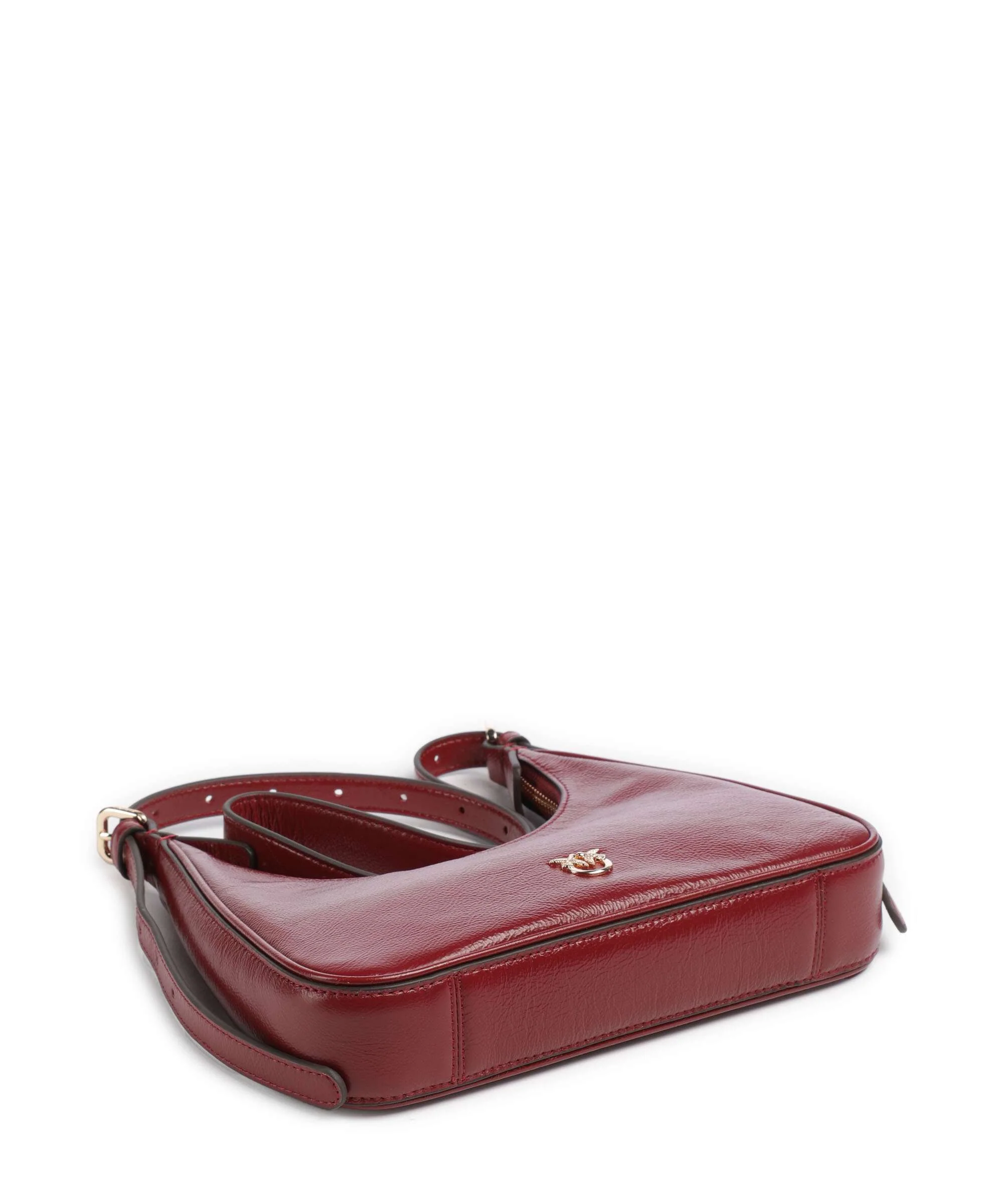 Pinko Miss Pinko Mini Shoulder bag rosso scuro/gold mordore - Image 4