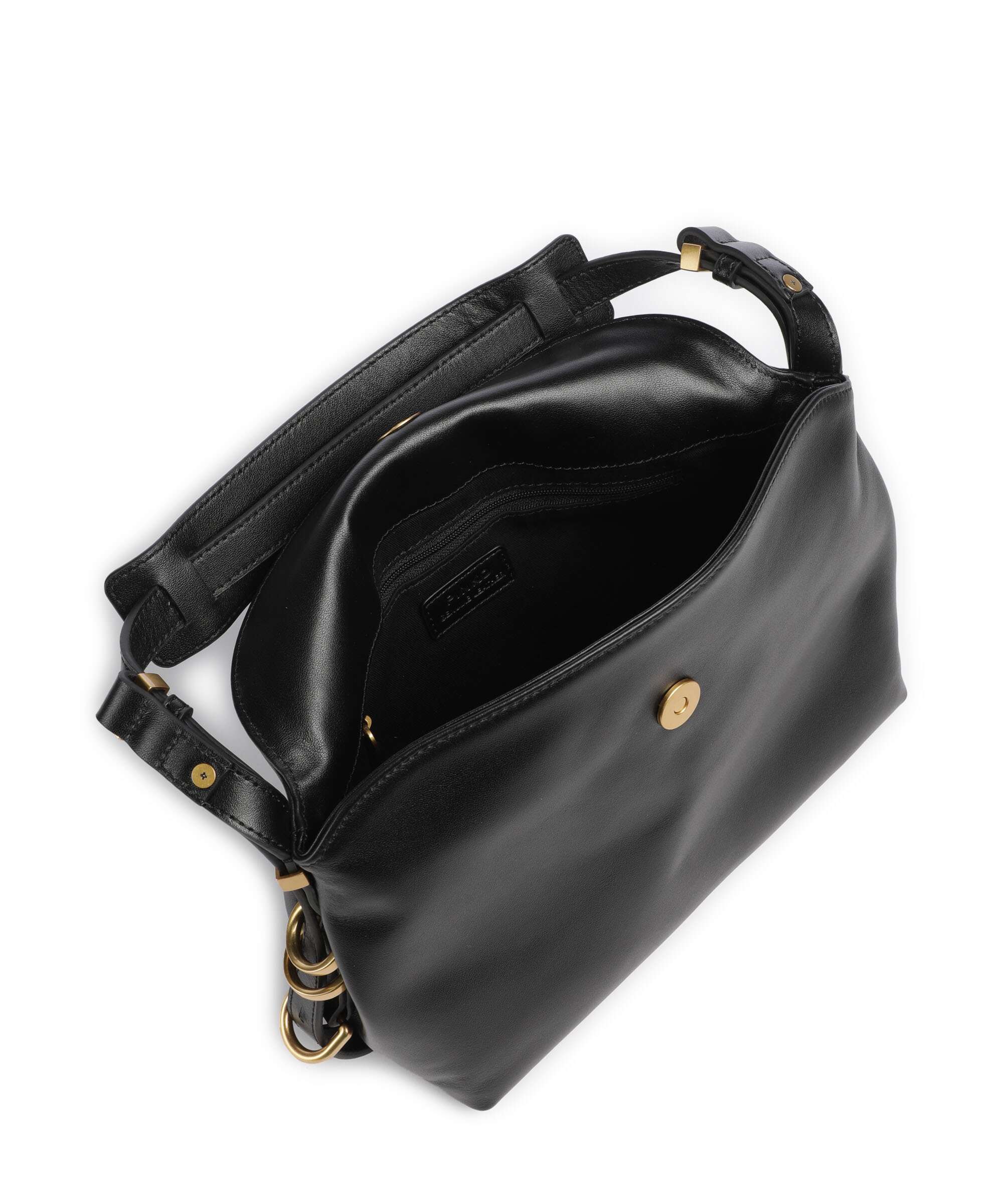 Pinko Saddle Horizontal Mini Shoulder bag nero/antique gold - Image 5
