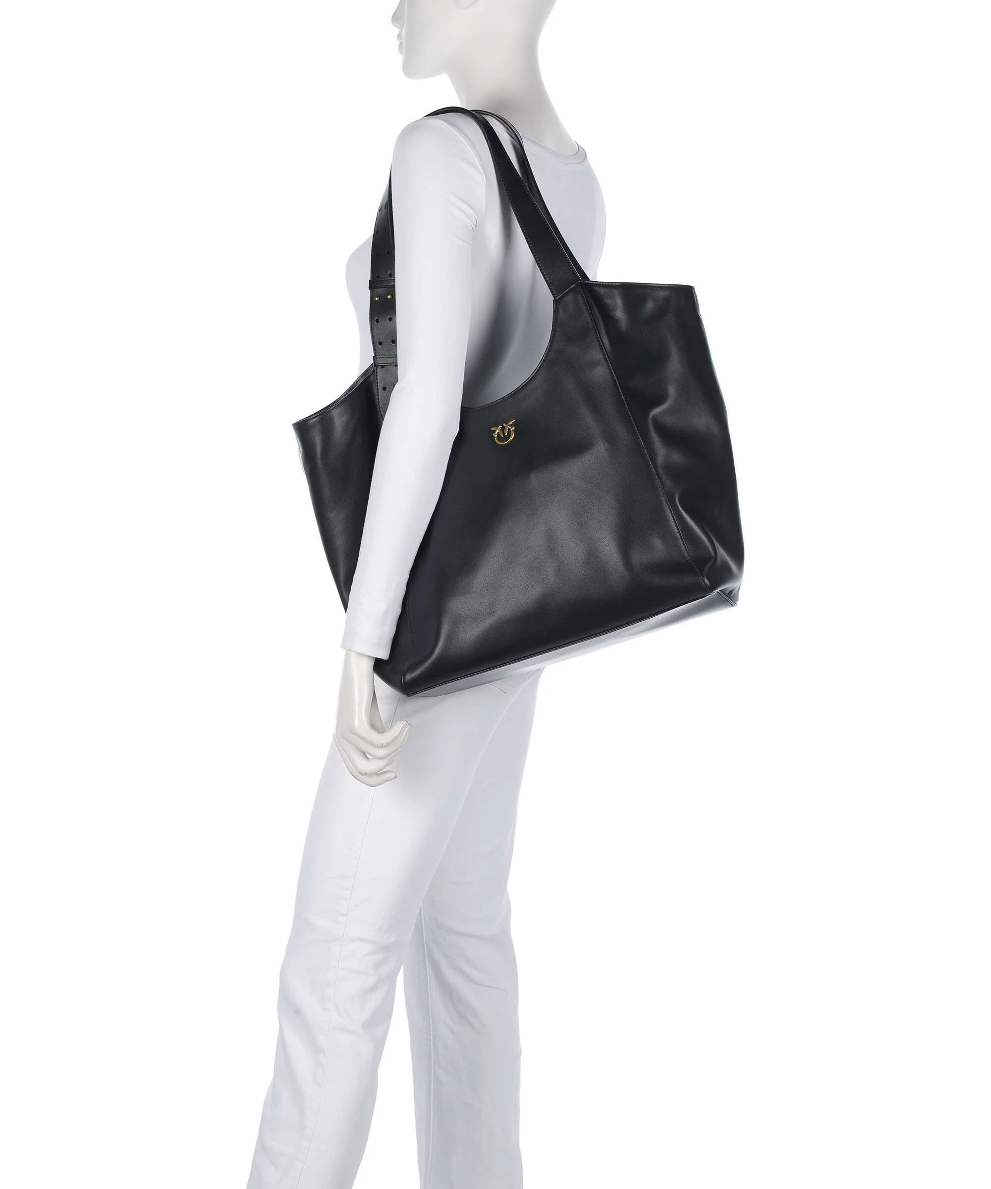 Pinko Tote bag nero/antique gold - Image 3