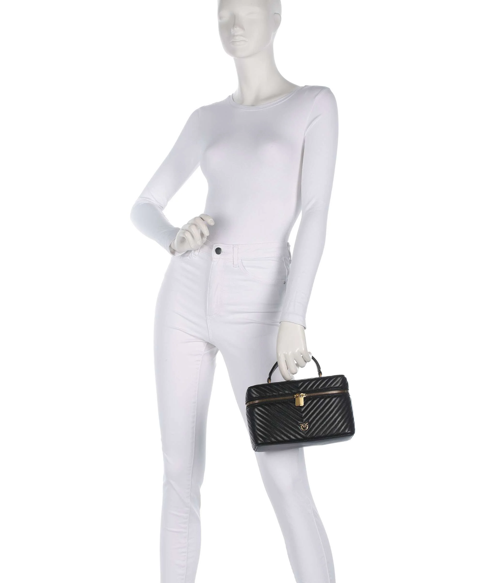 Pinko Vanity Classic Handbag nero/antique gold - Image 3