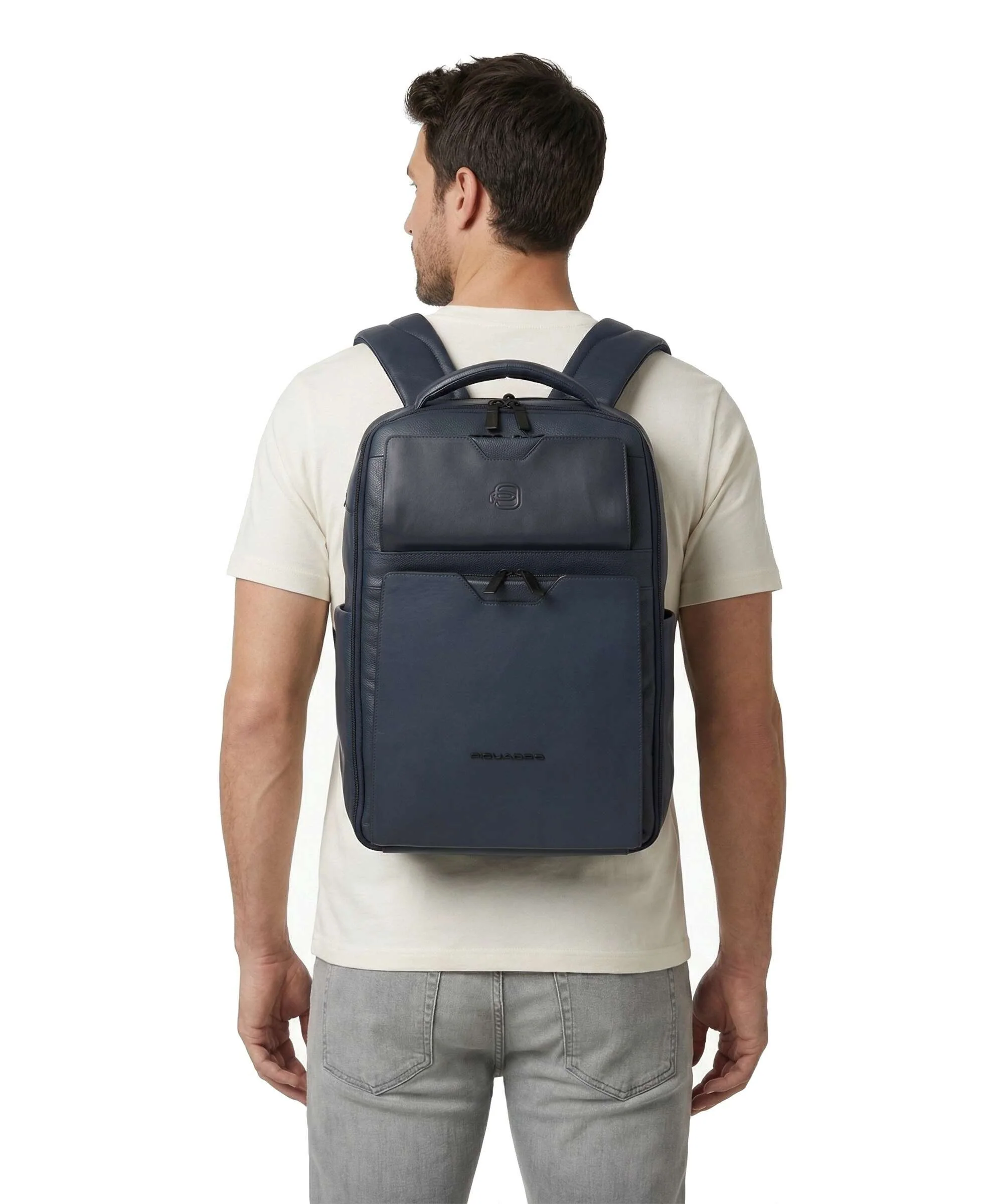 Piquadro Ael Laptop backpack blue - Image 4
