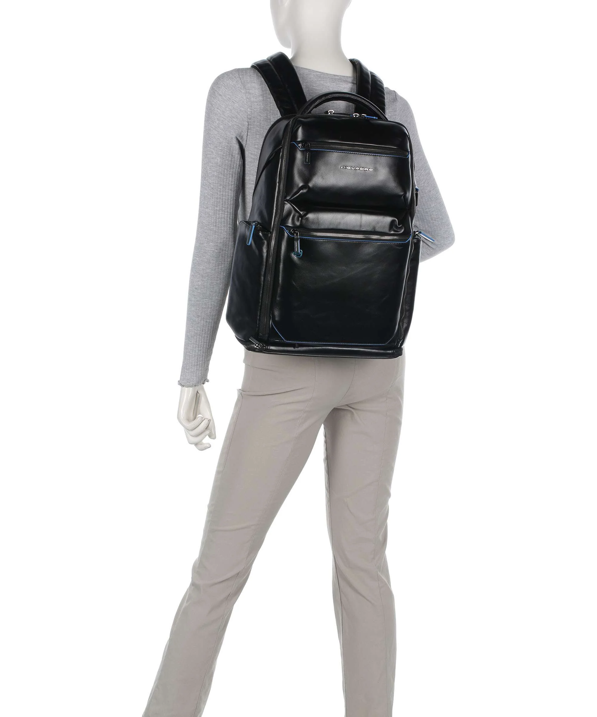 Piquadro Blue Square Backpack nero - Image 4