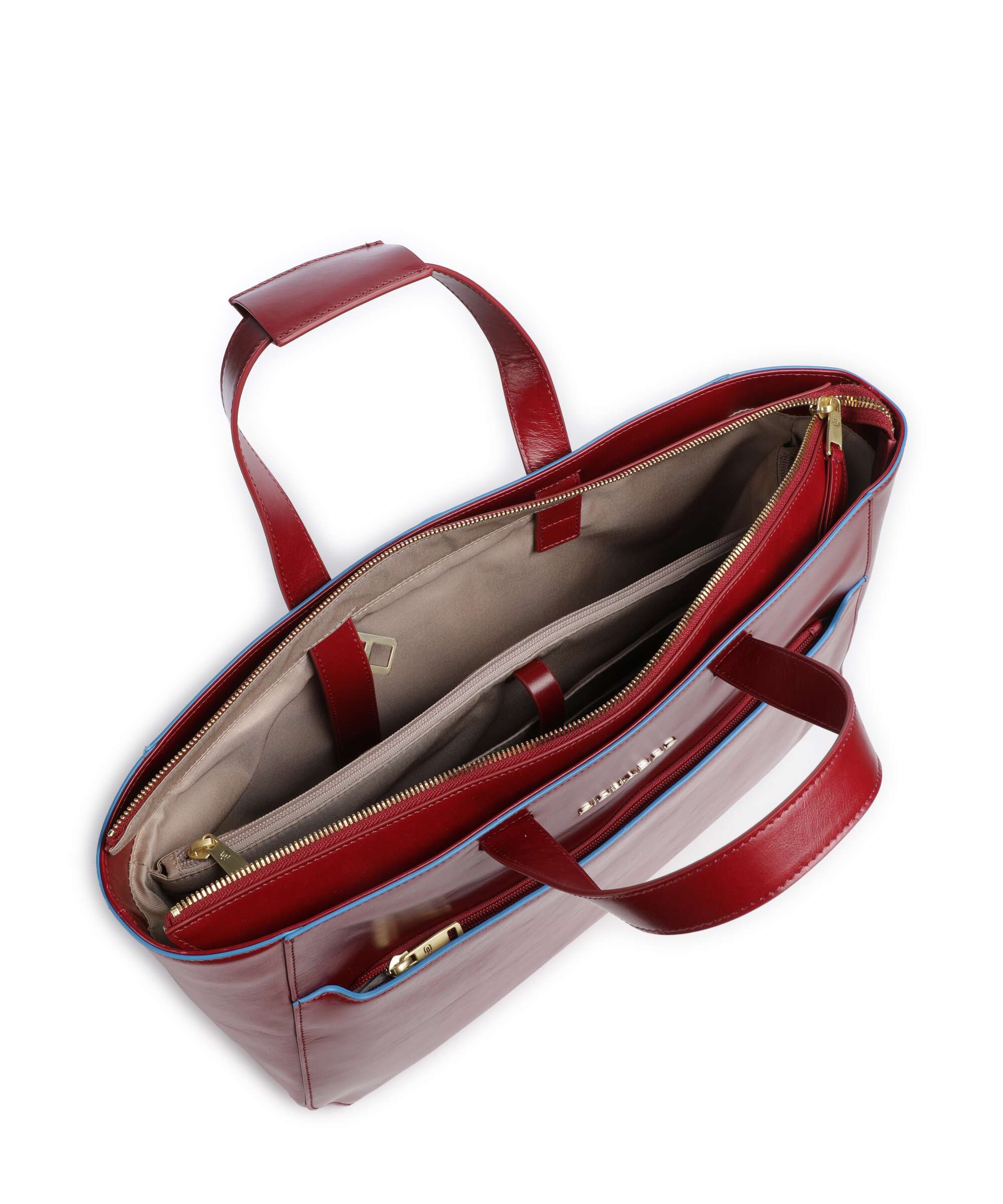 Piquadro Blue Square Briefcase red - Image 5