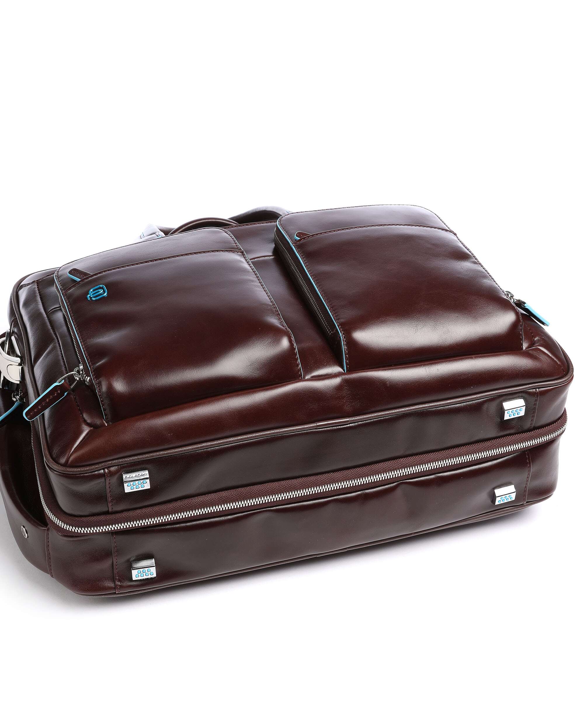 Piquadro Blue Square Briefcase mahogany - Image 7