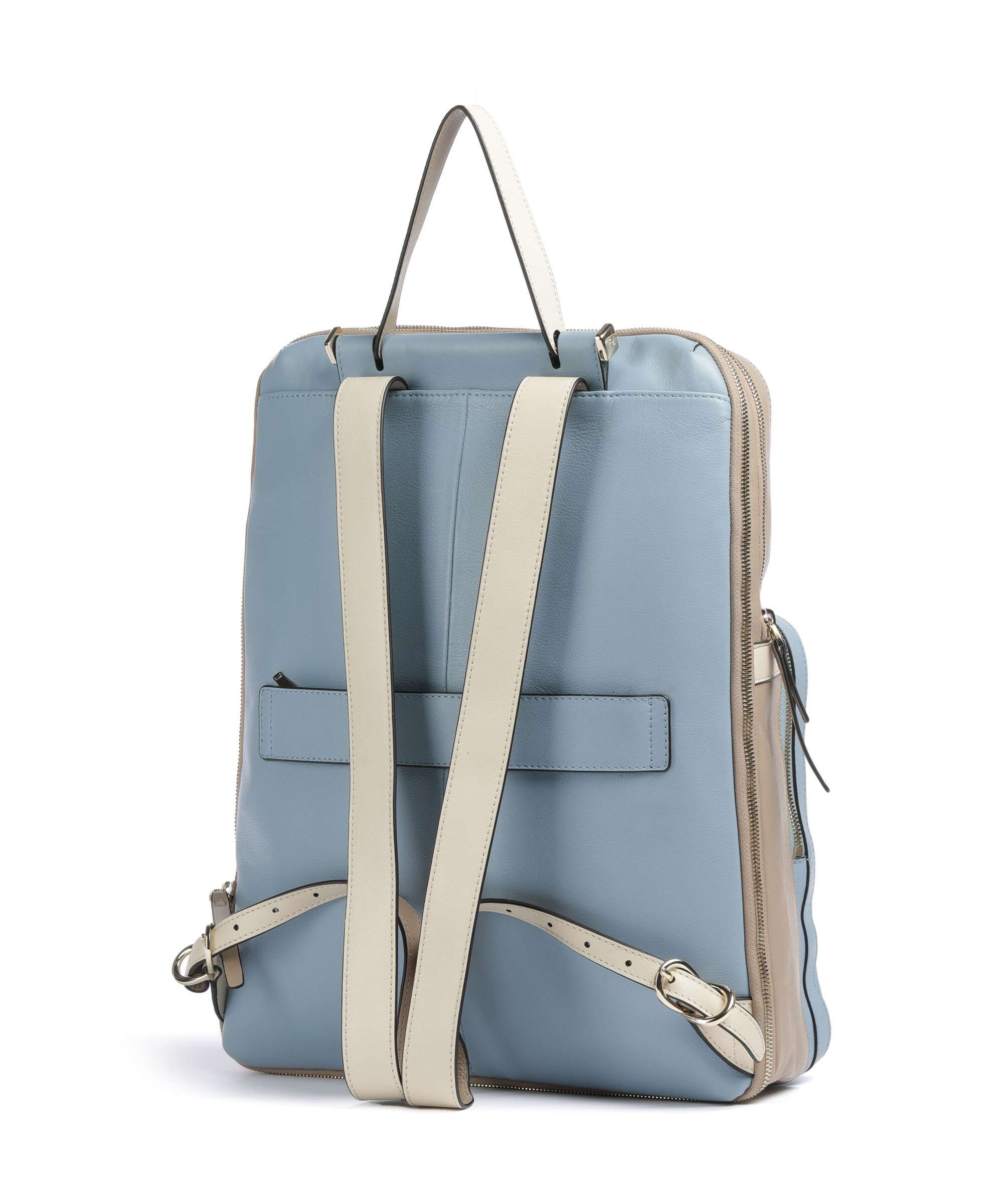 Piquadro Circle Laptop backpack light blue/beige - Image 2