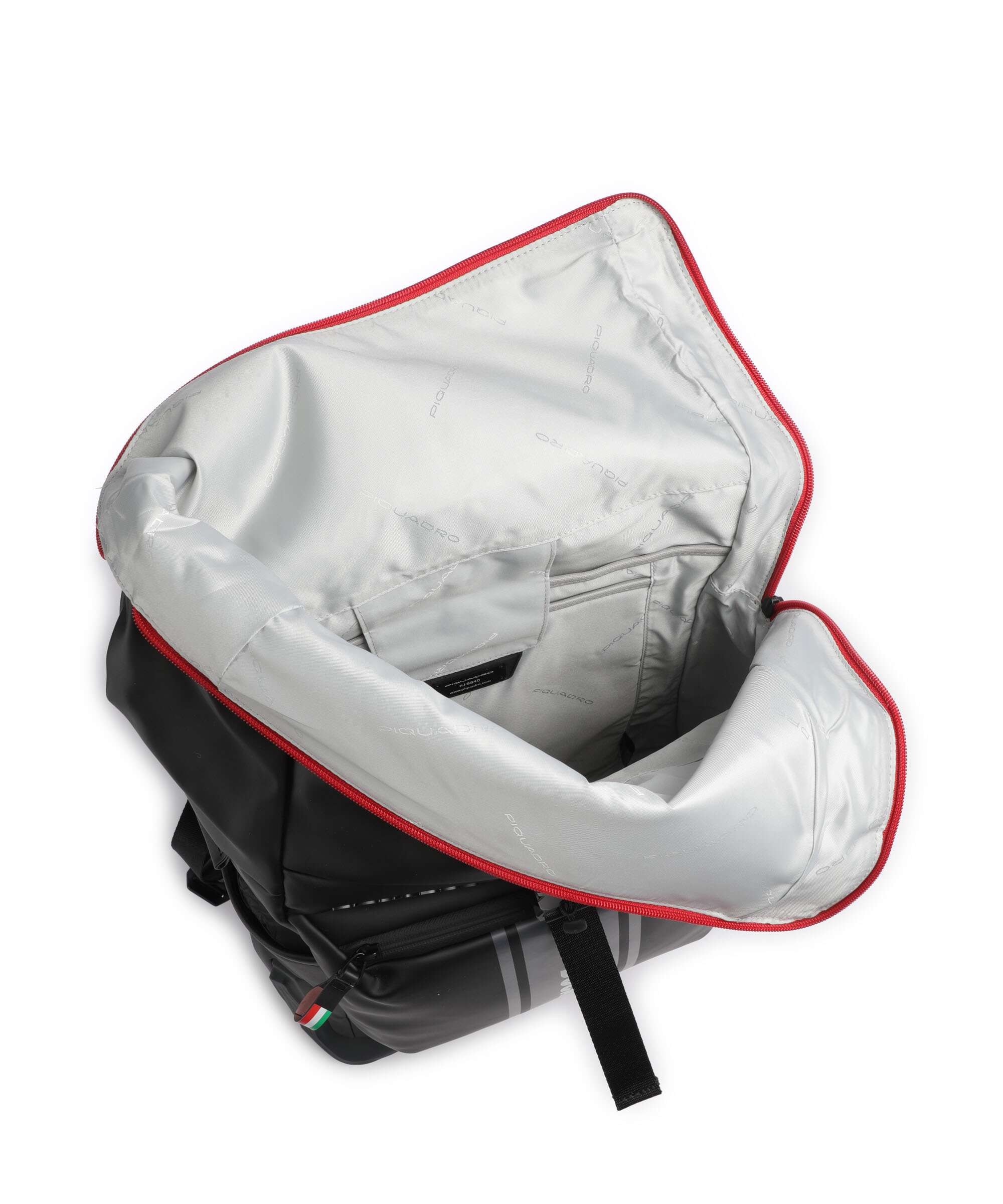 Piquadro Corner Special Ducati Rolltop backpack black - Image 7