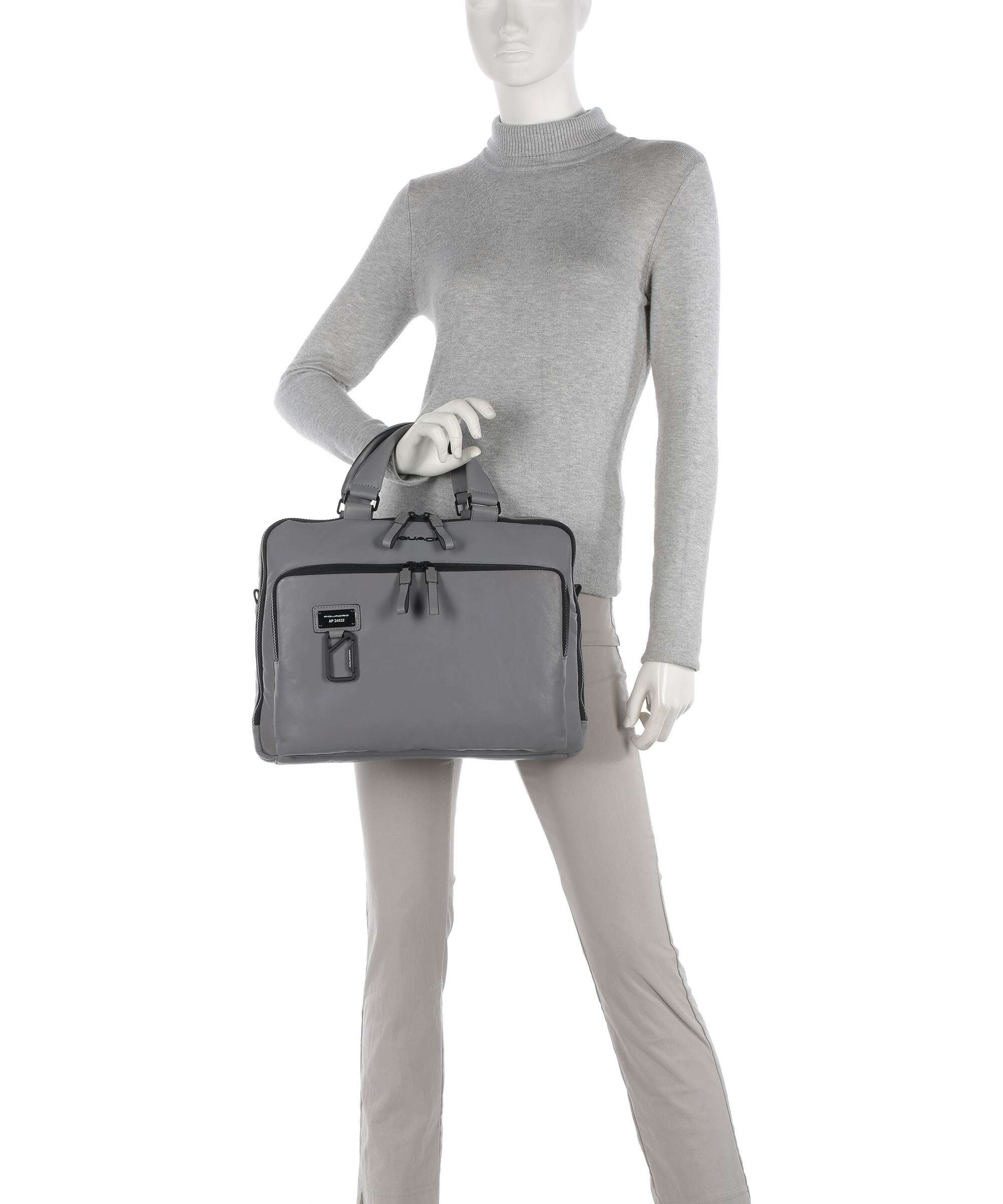 Piquadro Harper Briefcase grigio - Image 3