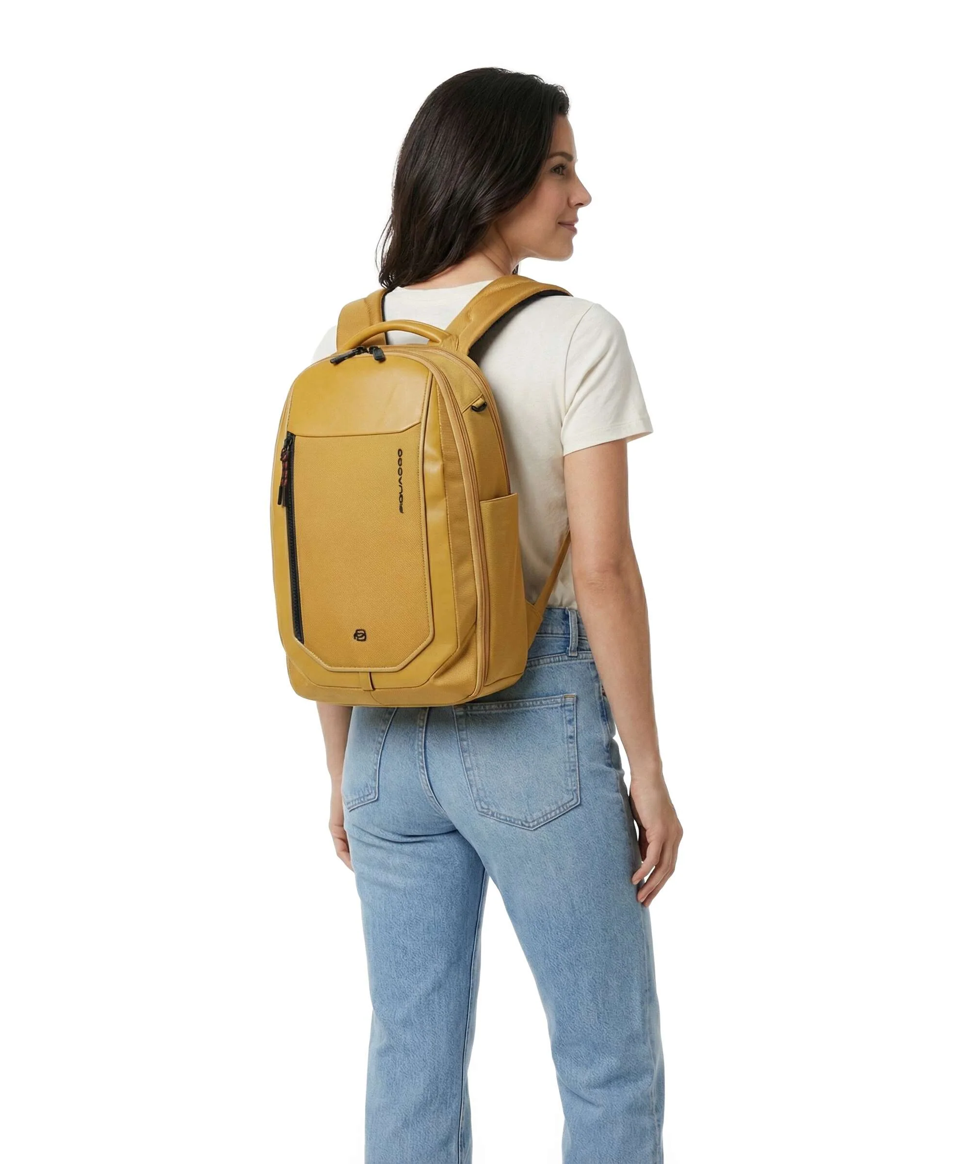Piquadro Lyss Ryanair Travel backpack yellow - Image 3