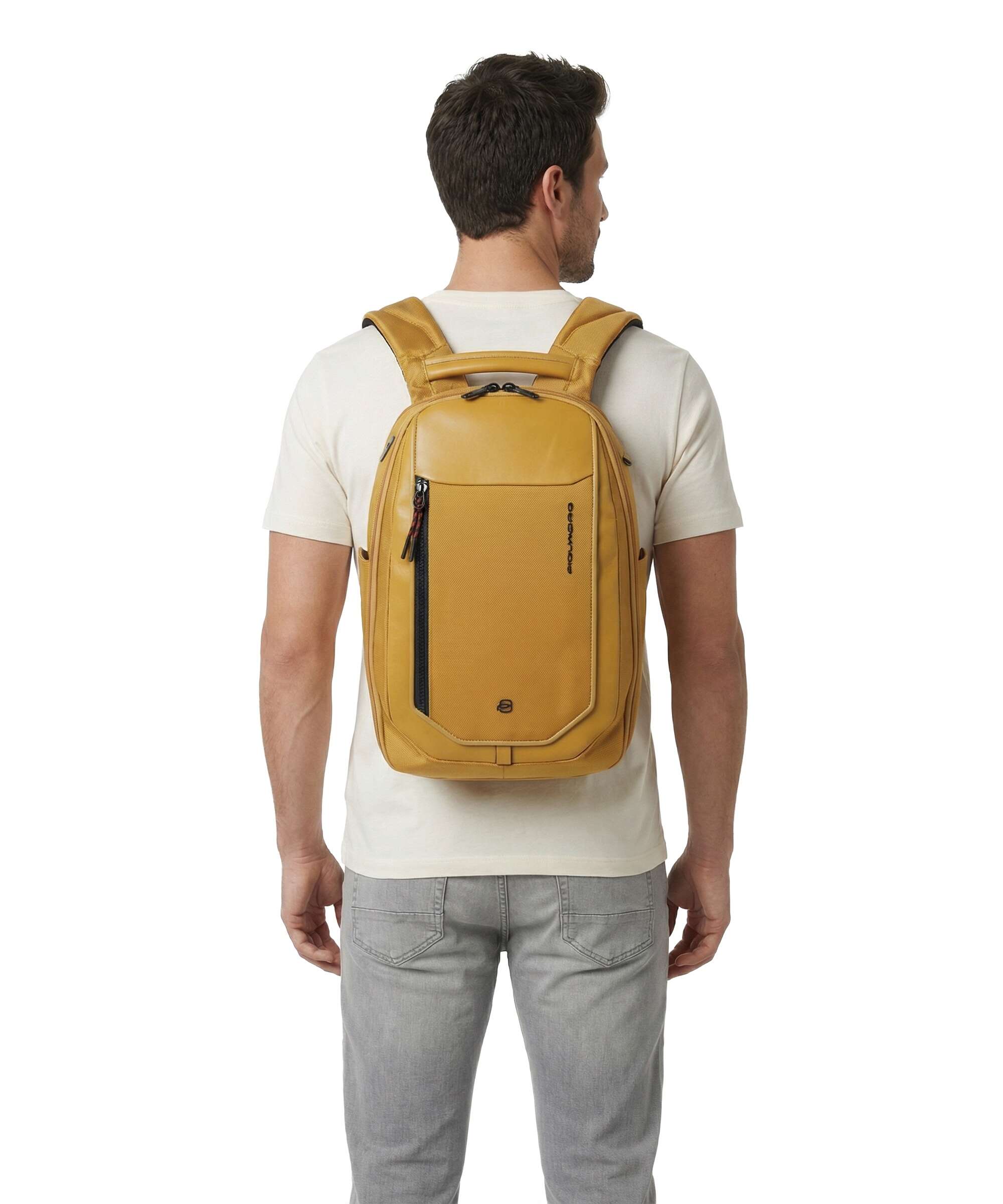 Piquadro Lyss Ryanair Travel backpack yellow - Image 4