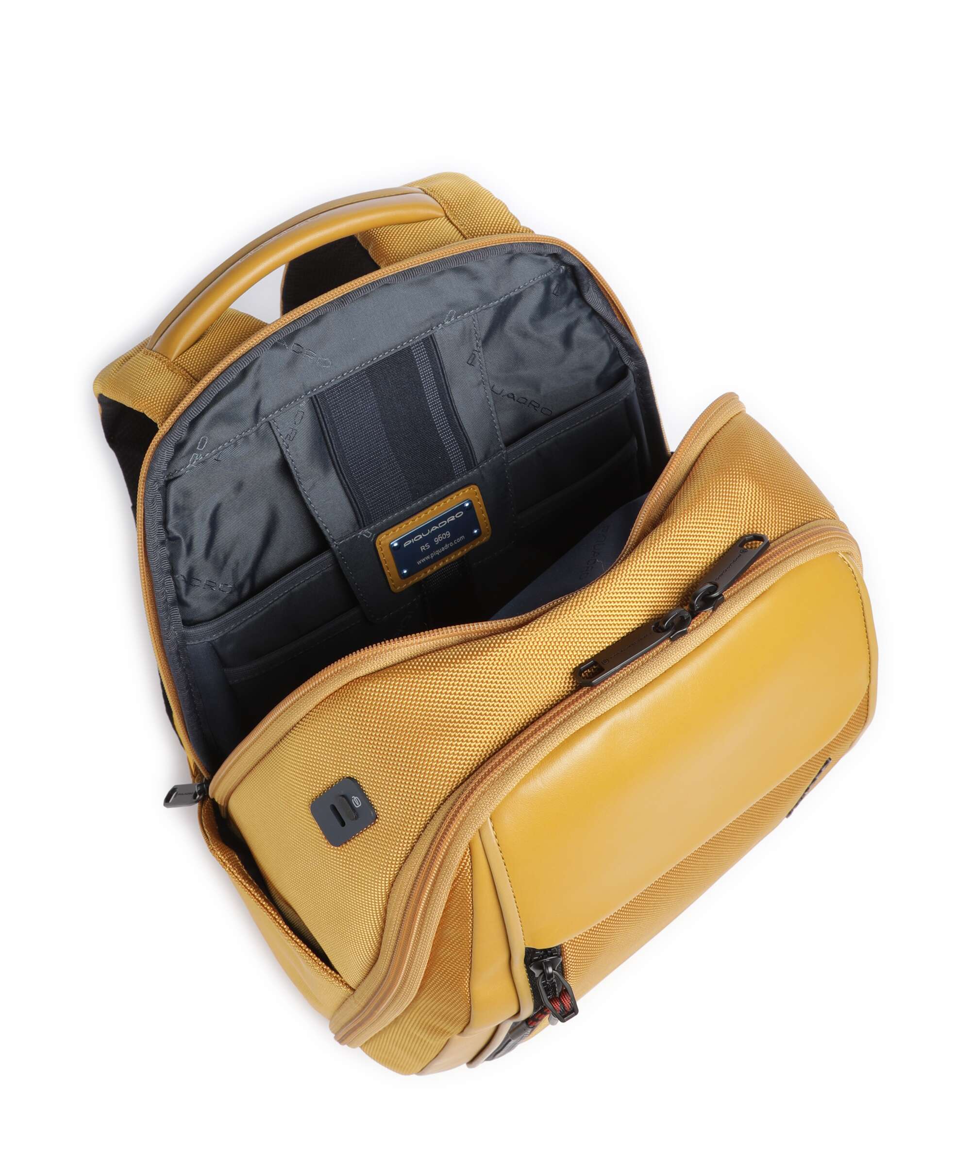 Piquadro Lyss Ryanair Travel backpack yellow - Image 7
