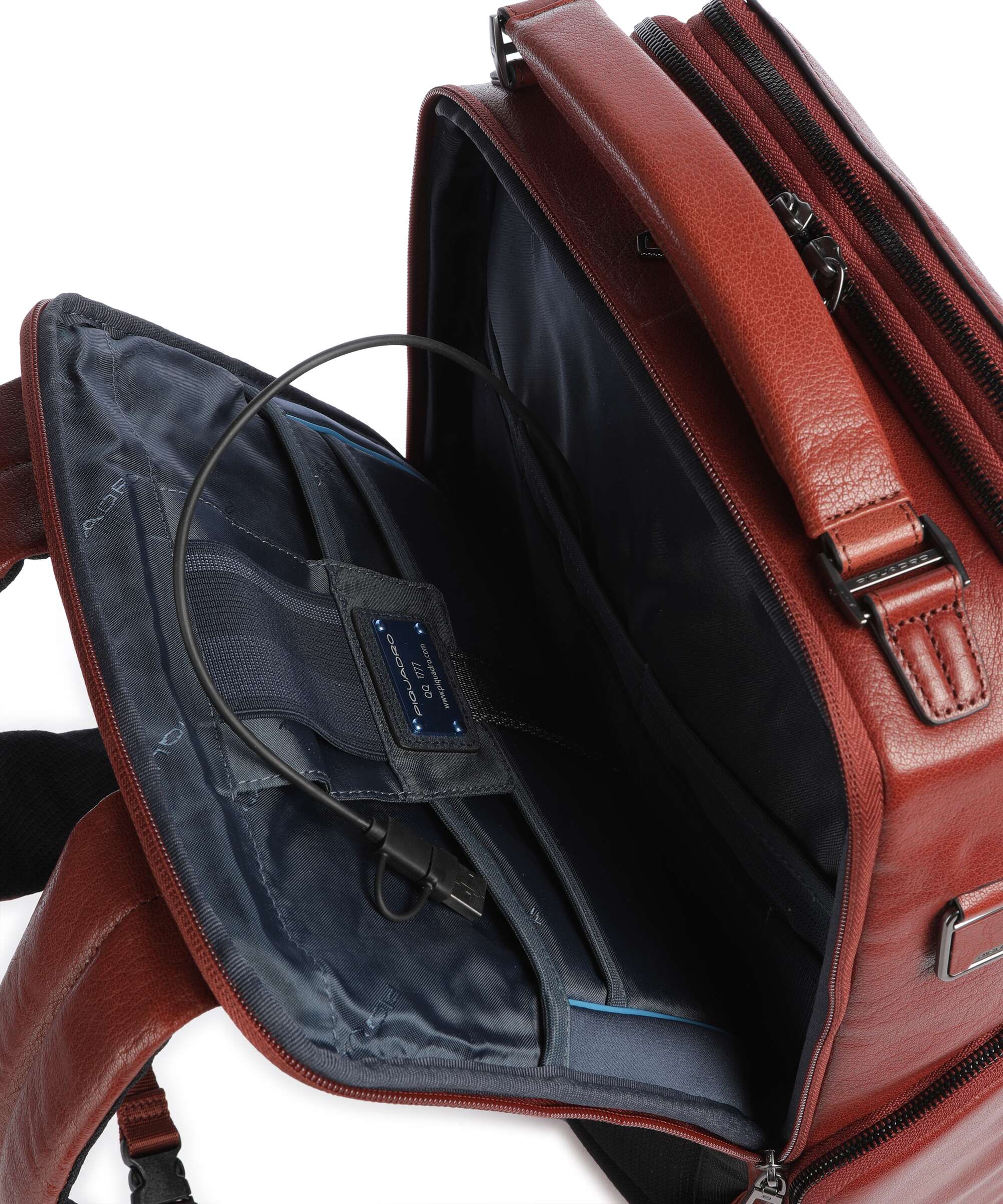 Piquadro Solm Travel backpack cuoio - Image 5