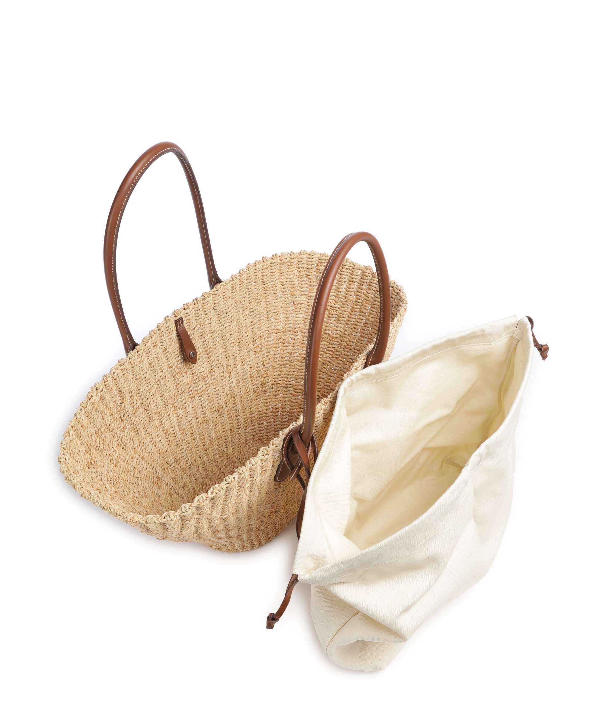 Polo Ralph Lauren Bellport Medium Tote bag natural/cuoio - Image 6