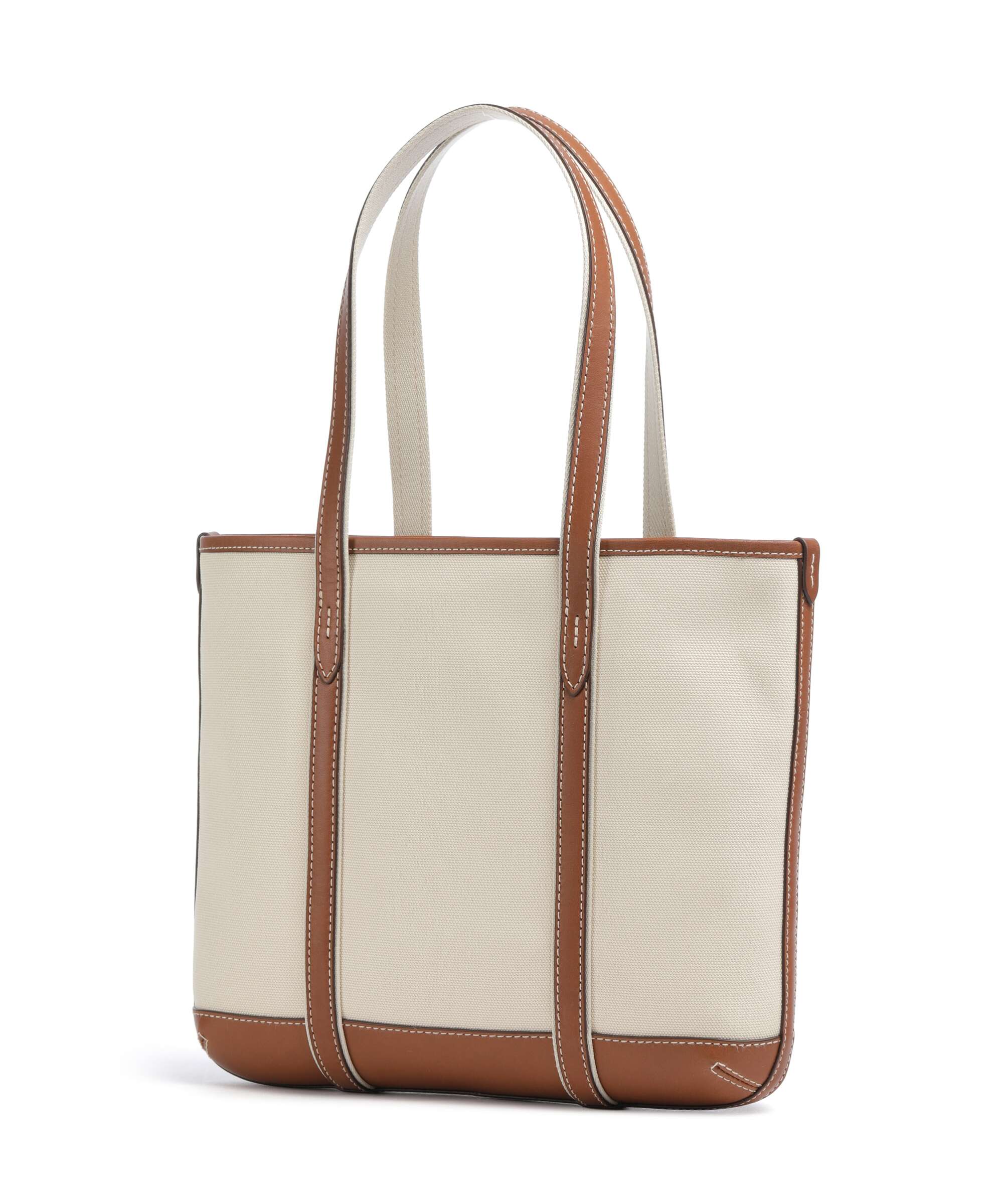 Polo Ralph Lauren Canvas Small Tote bag ecru/cuoio - Image 2
