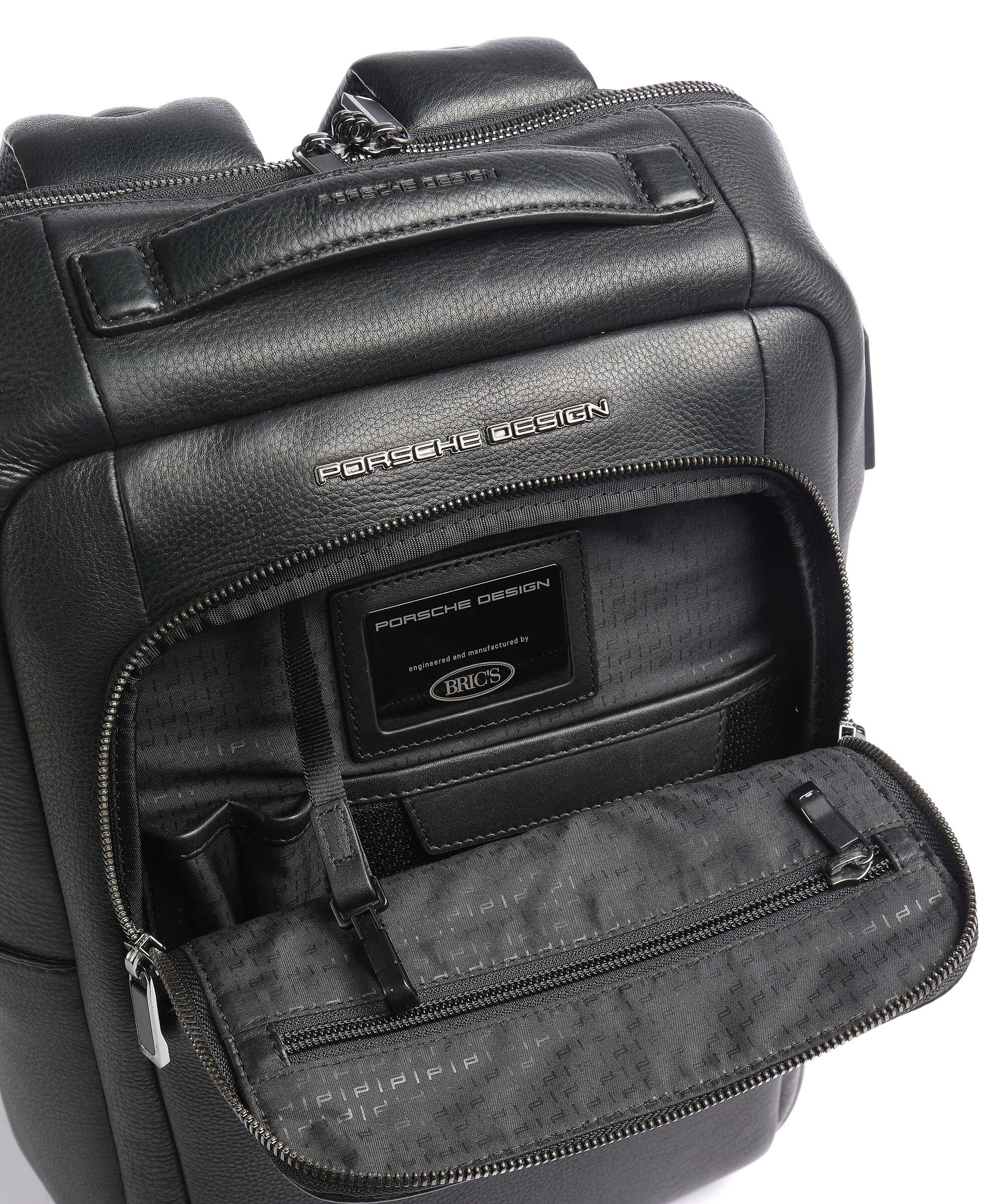 Porsche Design Roadster Leather Laptop backpack black - Image 5