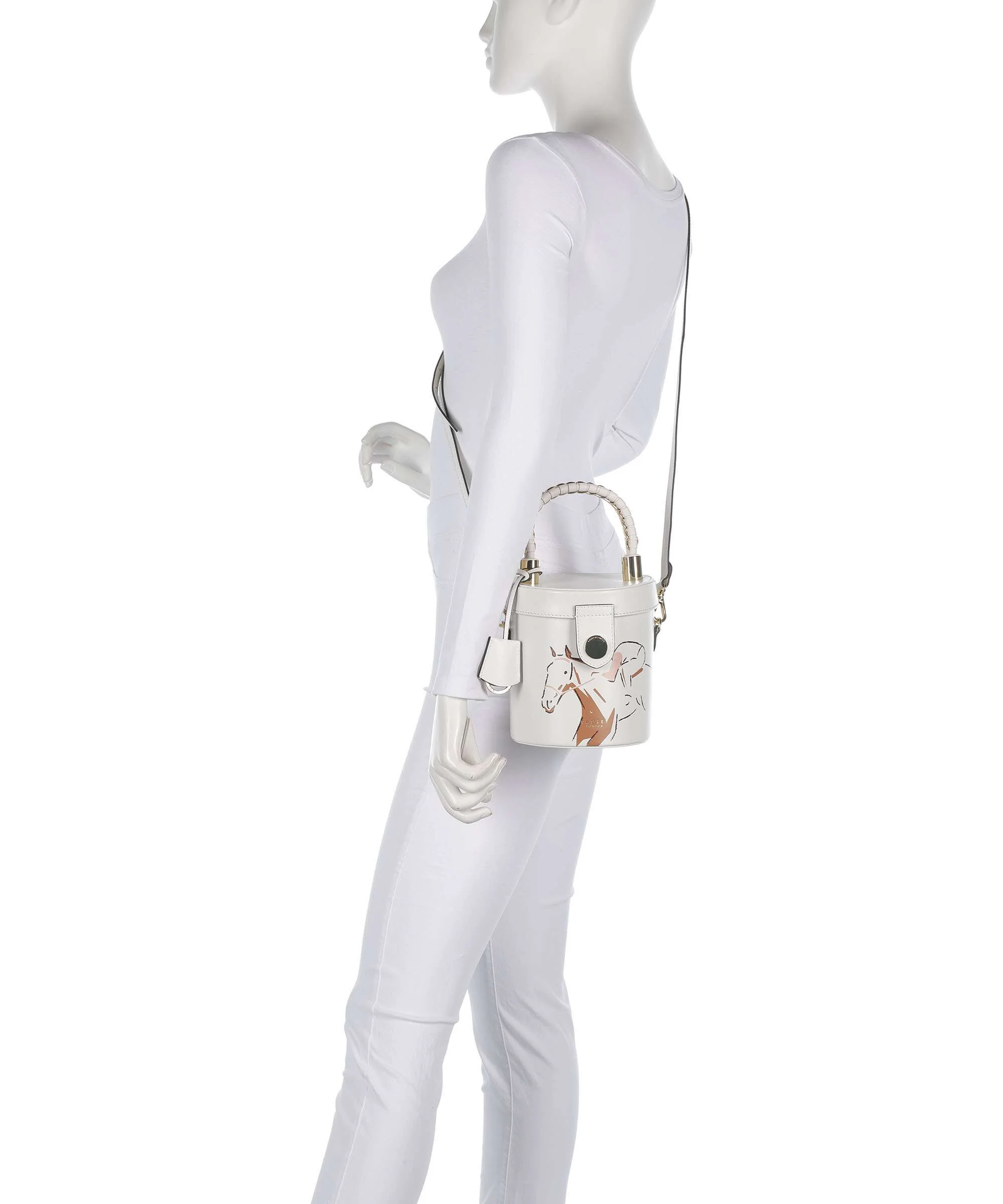 Radley London Racing Crossbody bag chalk - Image 3