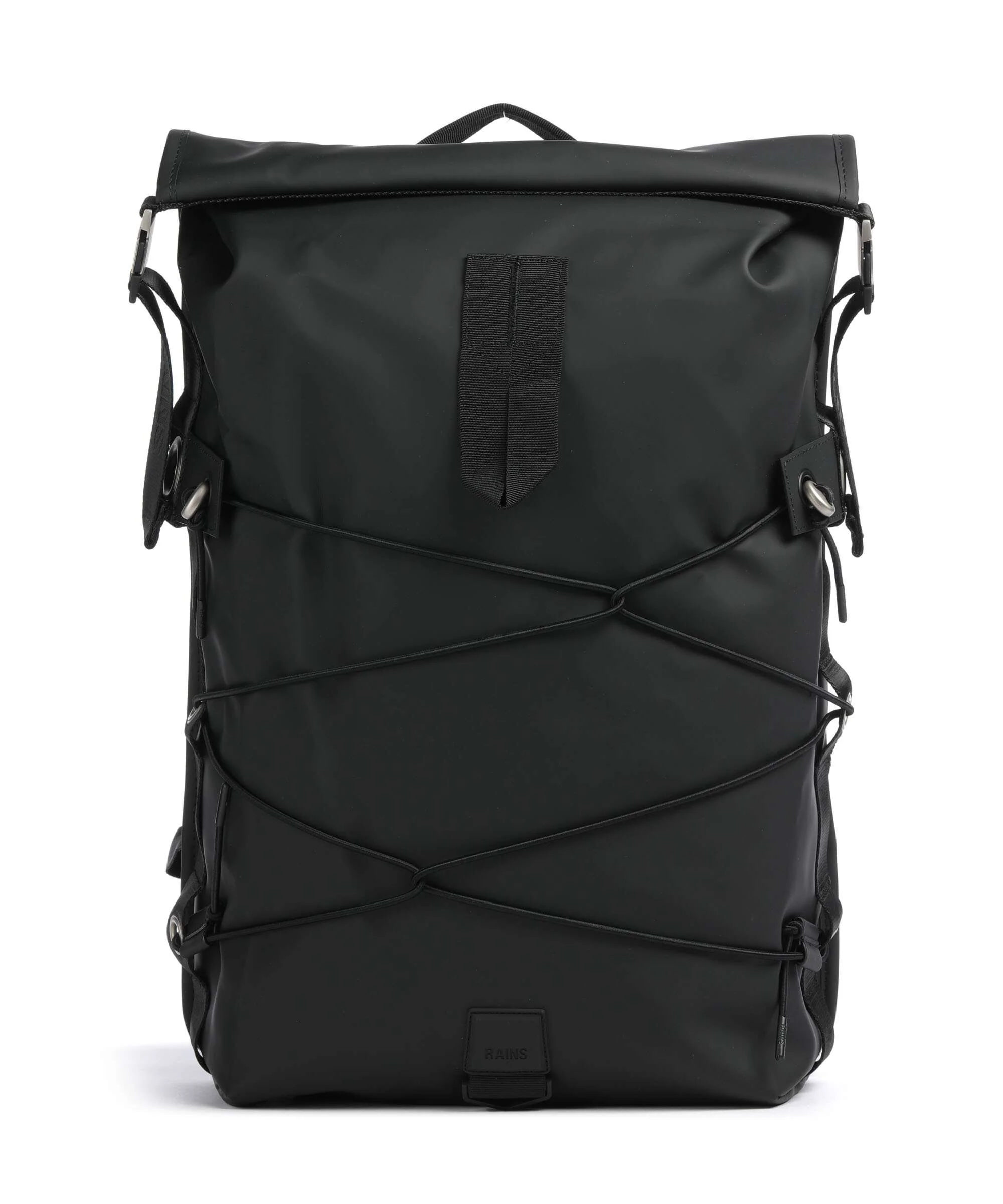Rains Trail Cord Rolltop backpack black