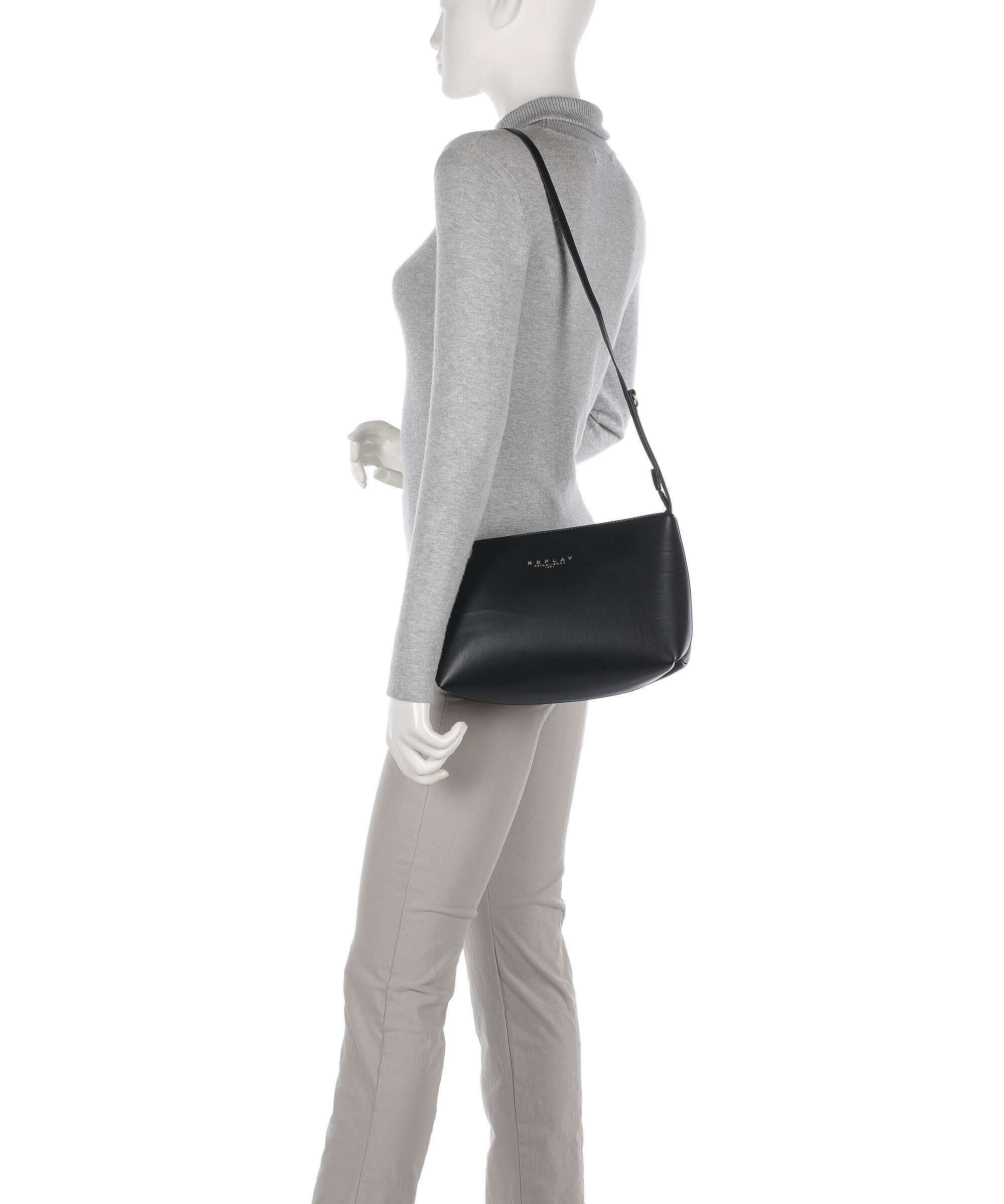 Replay Tote bag iron grey/black - Image 4
