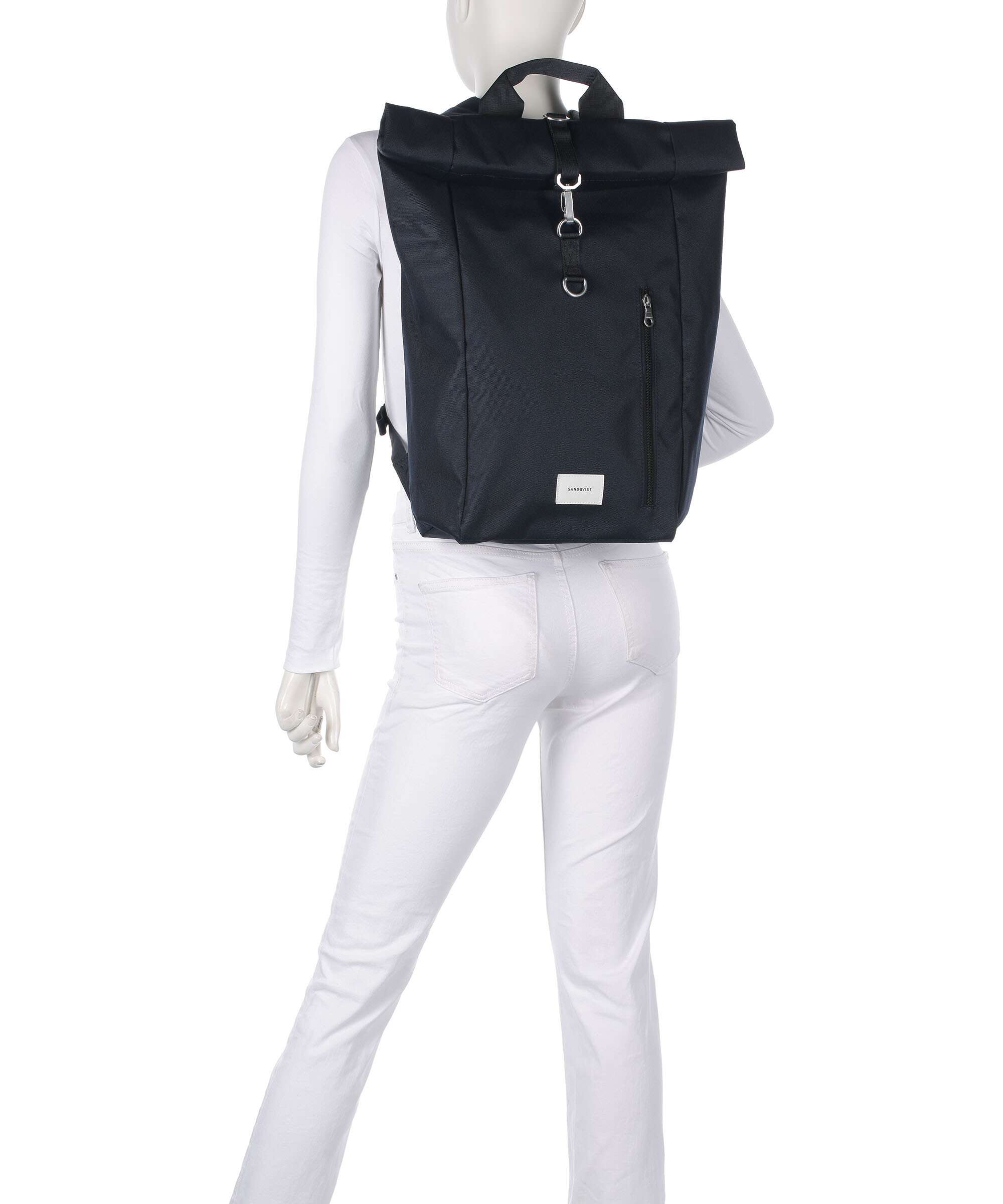 Sandqvist Ground L Rolltop backpack navy - Image 3